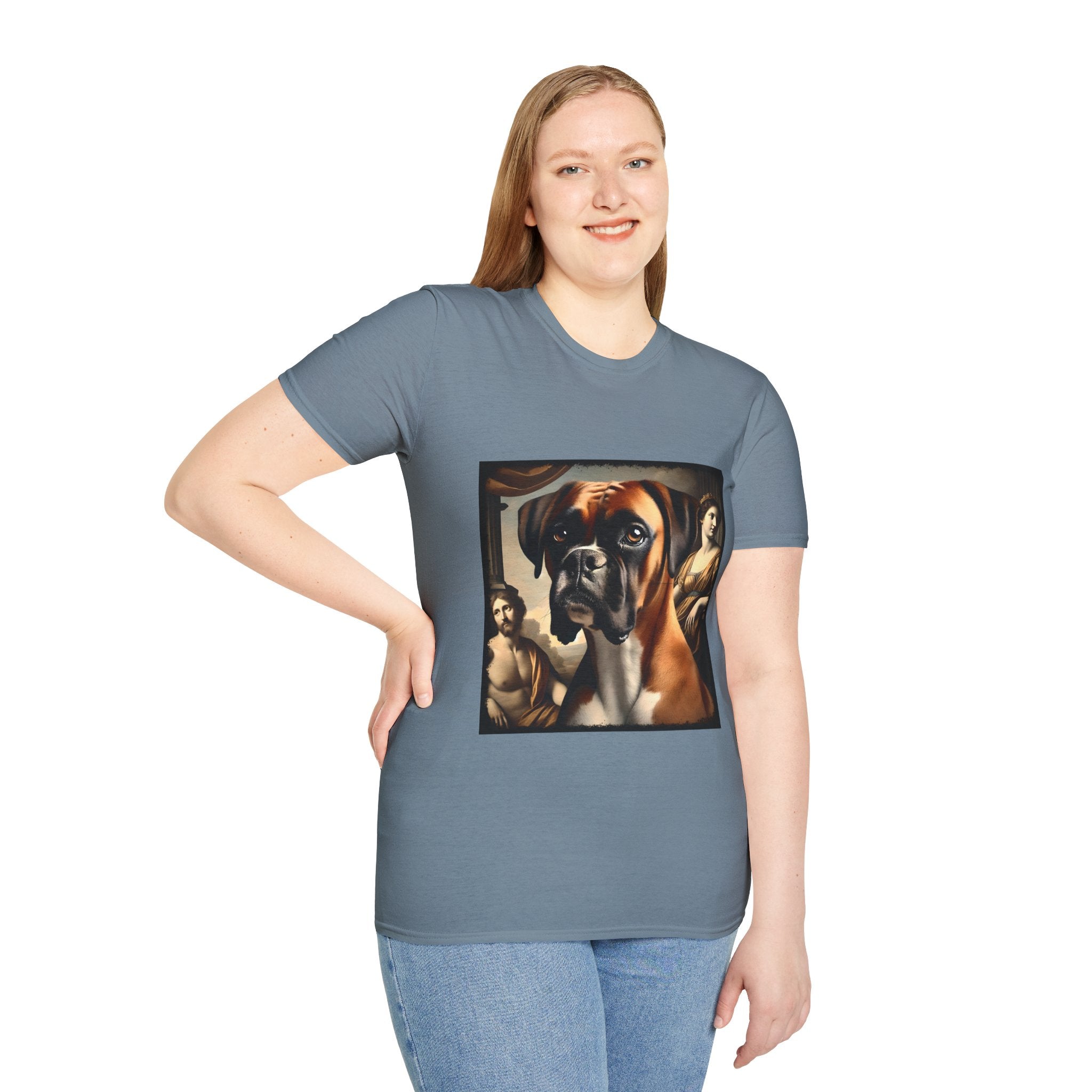 Boxer Posh Portrait | Unisex Dog T-Shirt