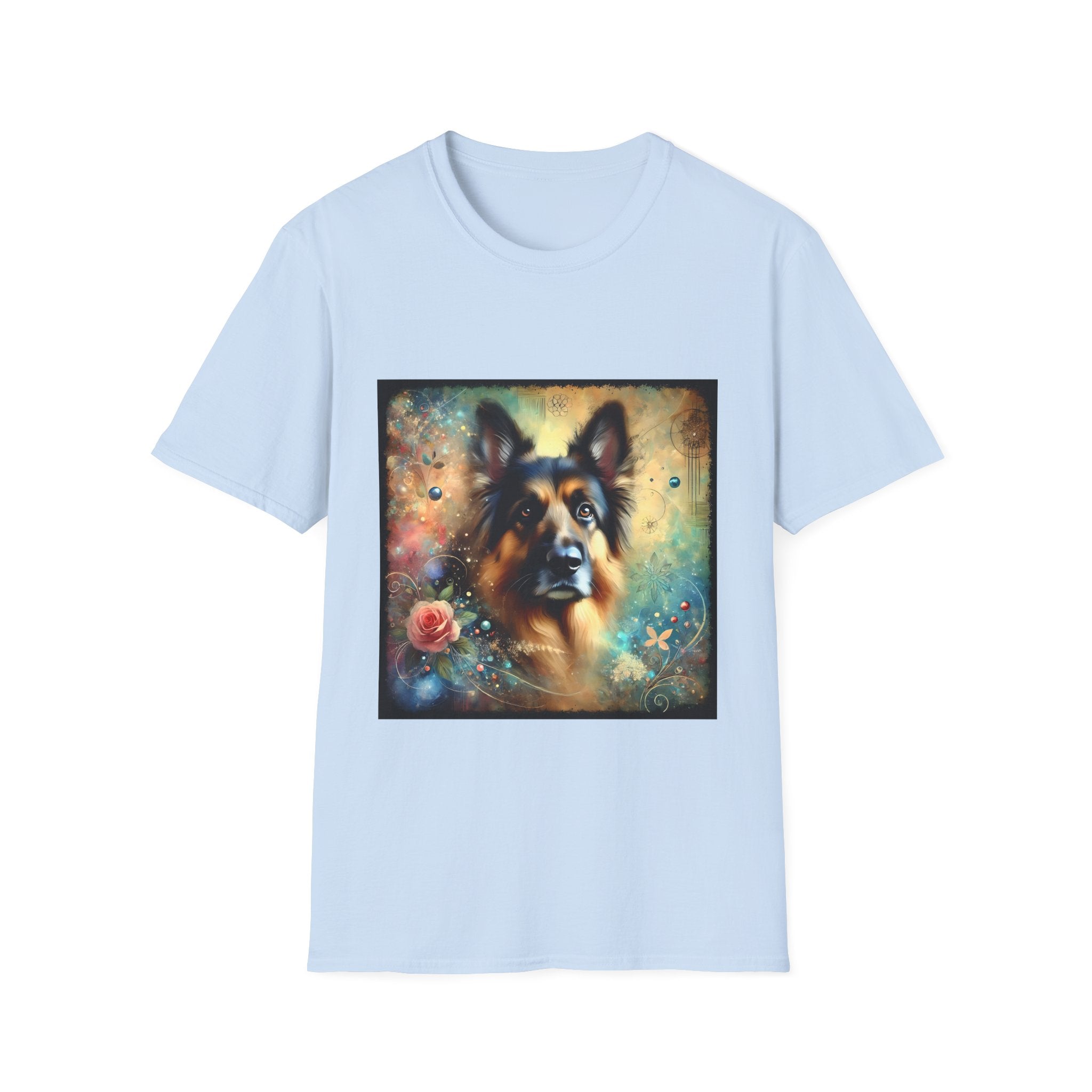 German Shepherd Rose Classic | Unisex Dog T-Shirt