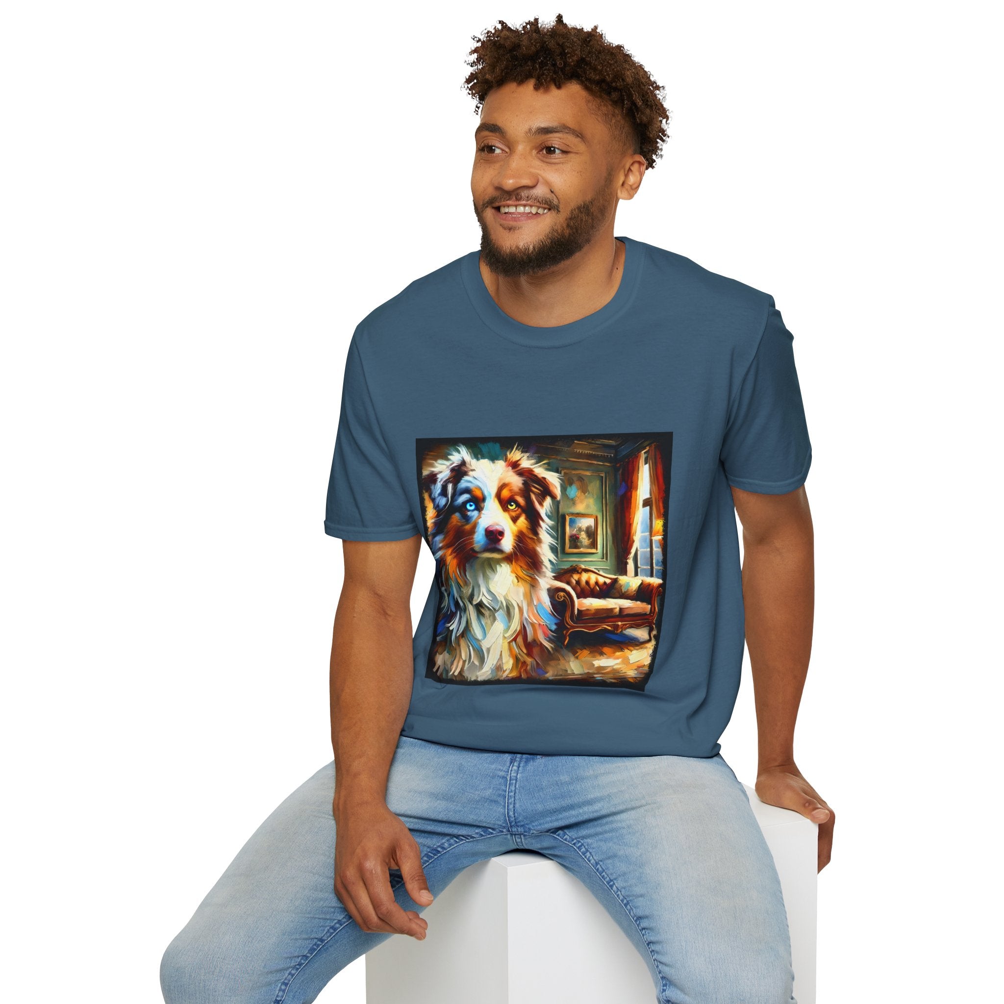 Australian Shepherd Artsy Classic | Unisex Dog T-Shirt