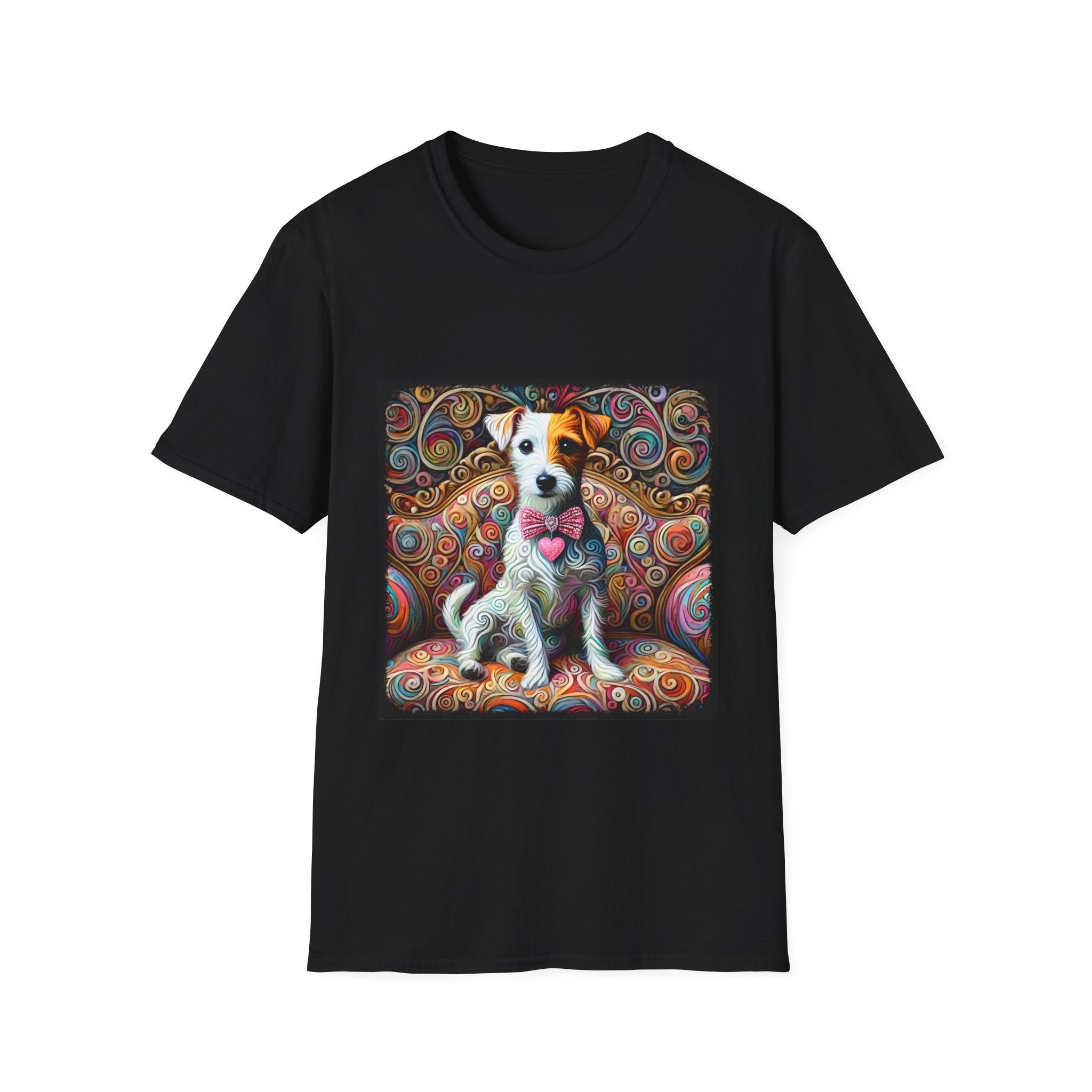 Jack Russell Terrier Love Swirl | Unisex Dog T-Shirt