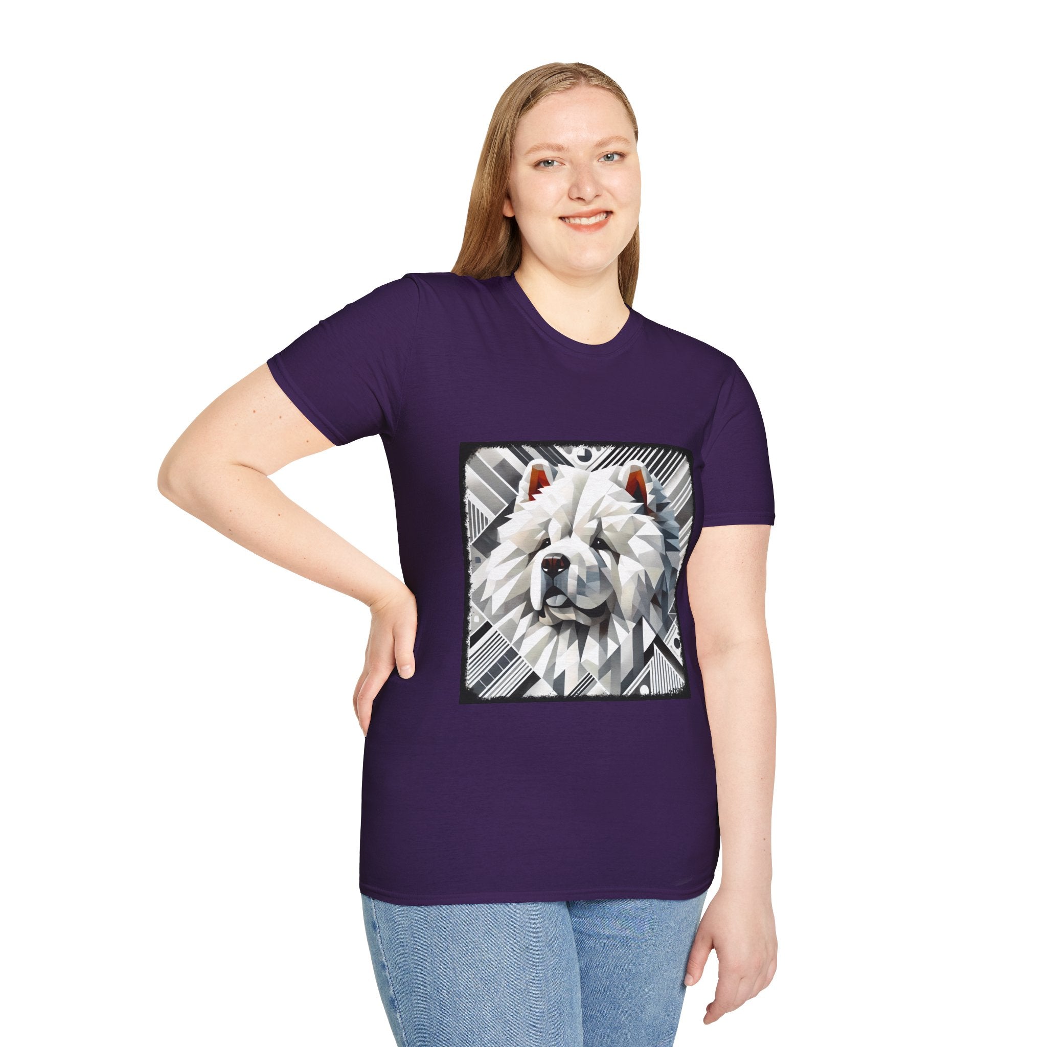 Chow Chow Snow Geometric | Unisex Dog T-Shirt