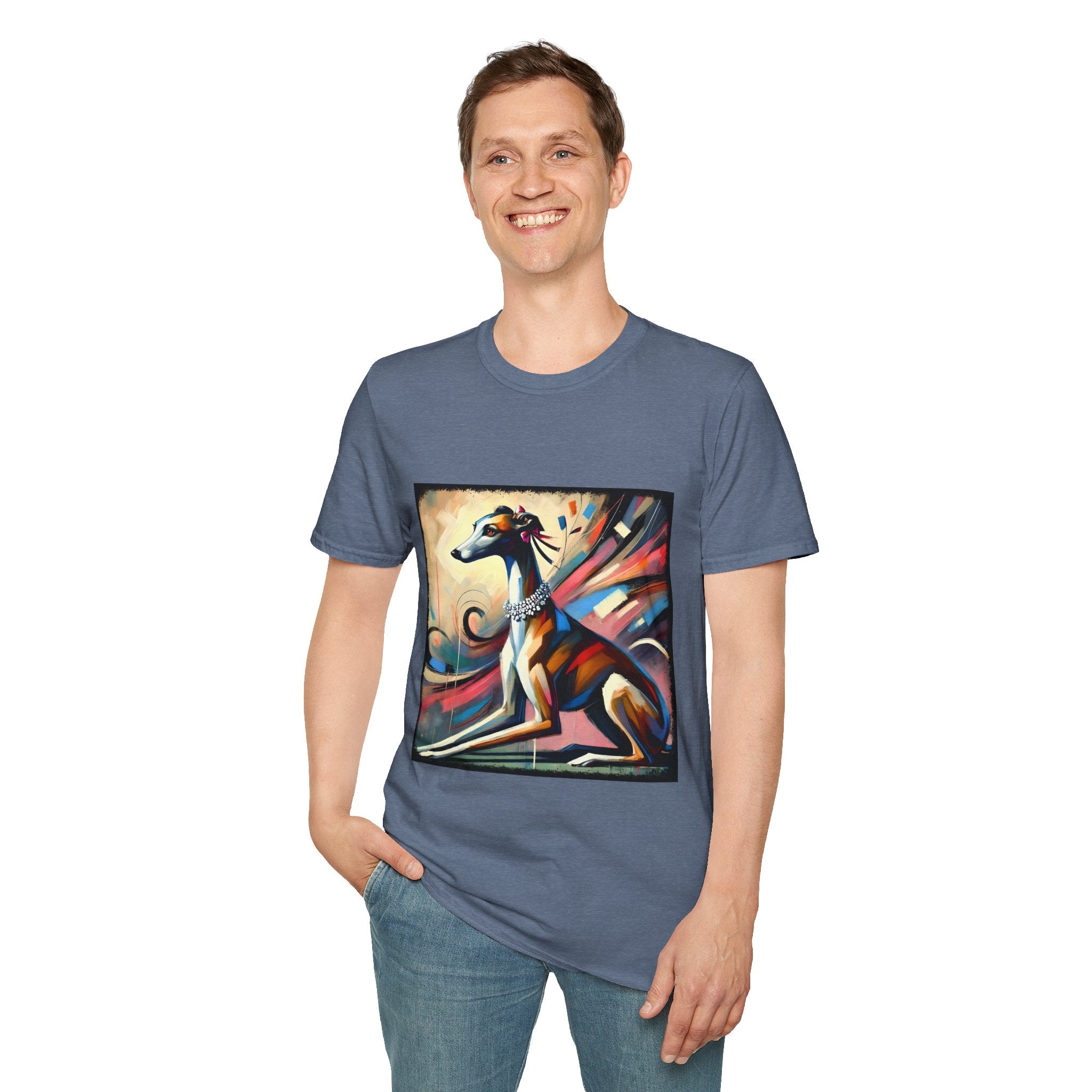 Greyhound Bold Pastel Classic  | Unisex Dog T-Shirt