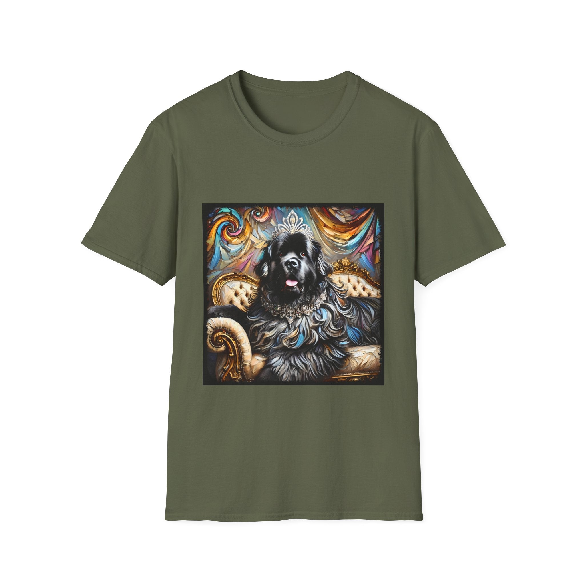Newfoundland Diamond Diva Swirl | Unisex Dog T-Shirt