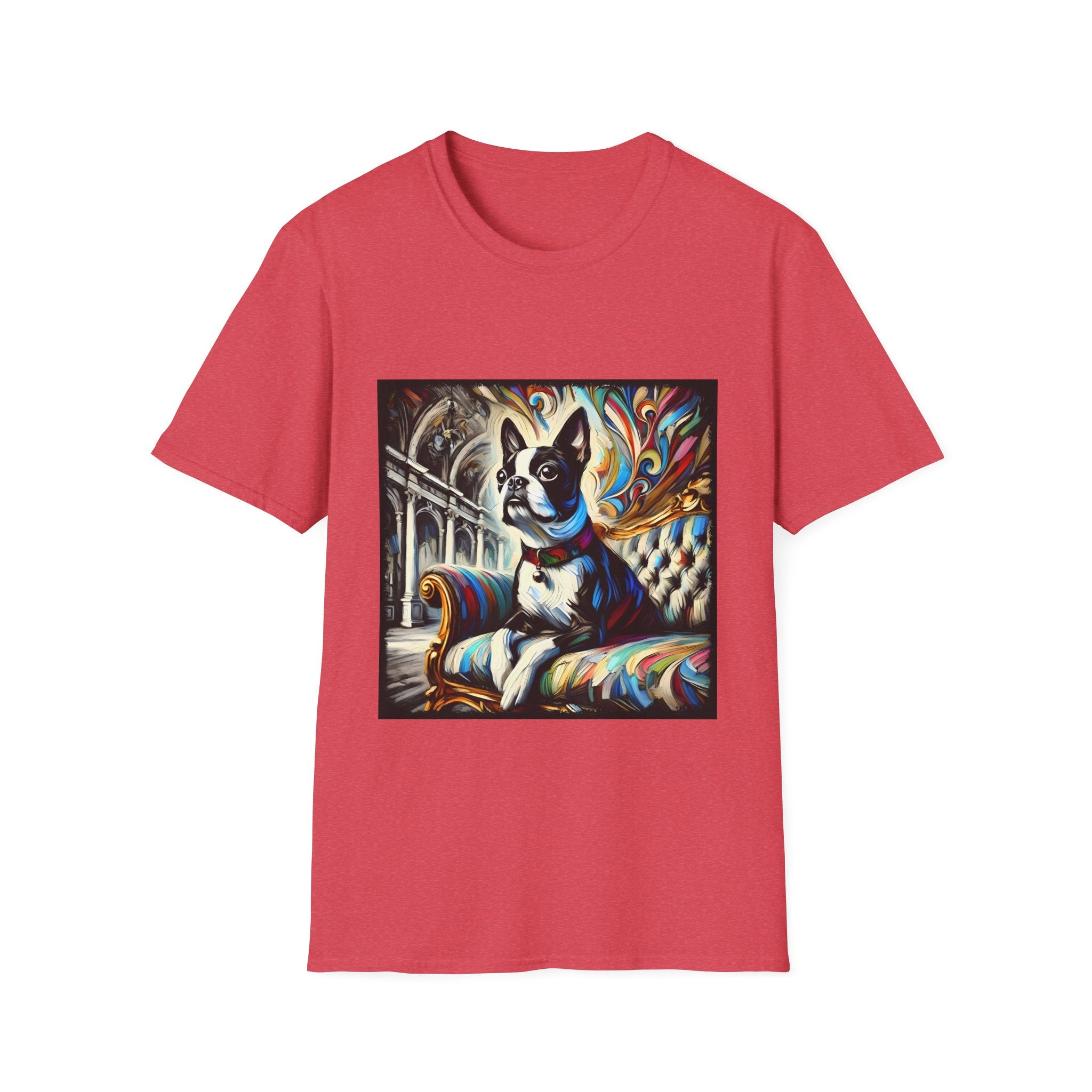 Boston Terrier Bold Swirl | Unisex Dog T-Shirt