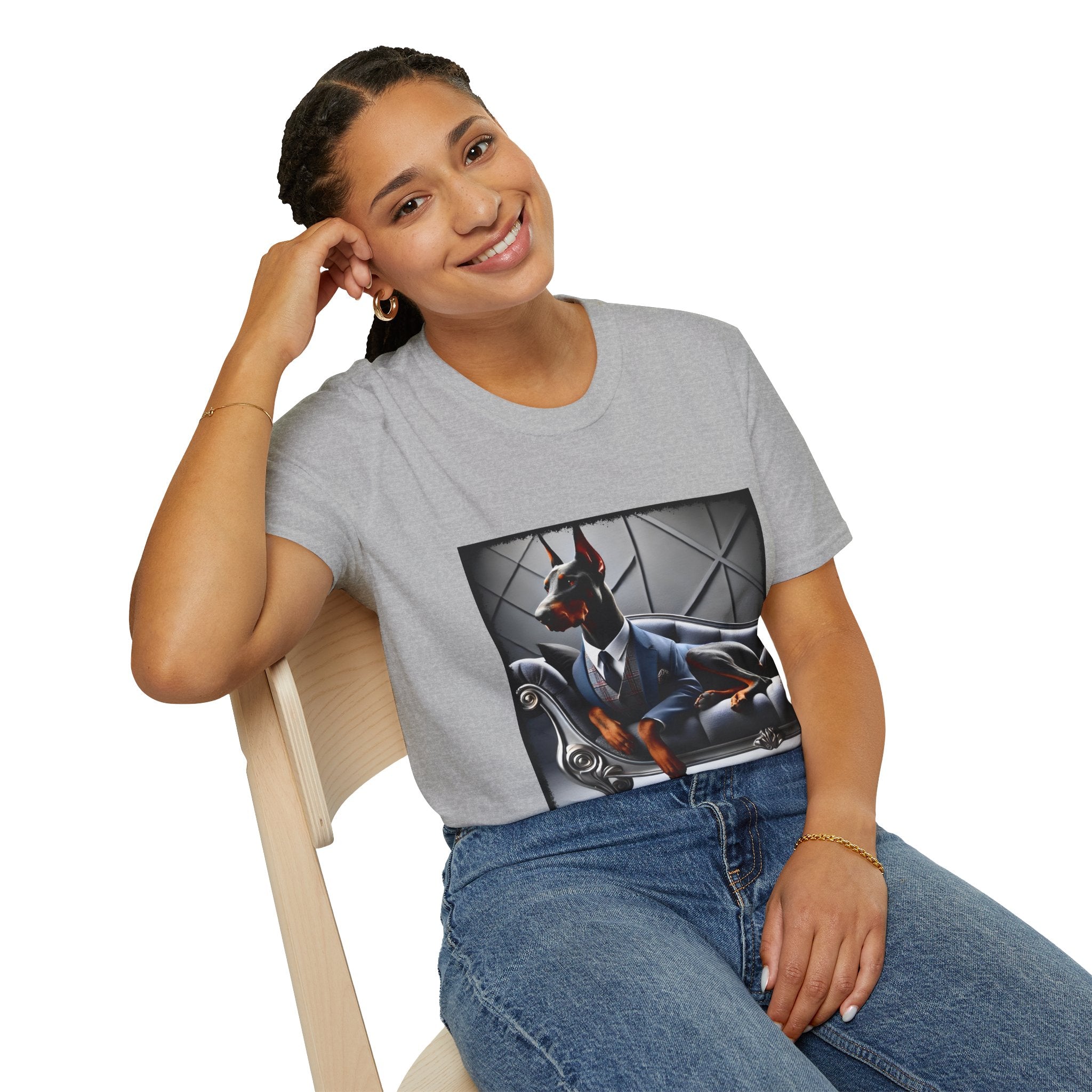 Doberman Pinscher Dapper Dude | Unisex Dog T-Shirt