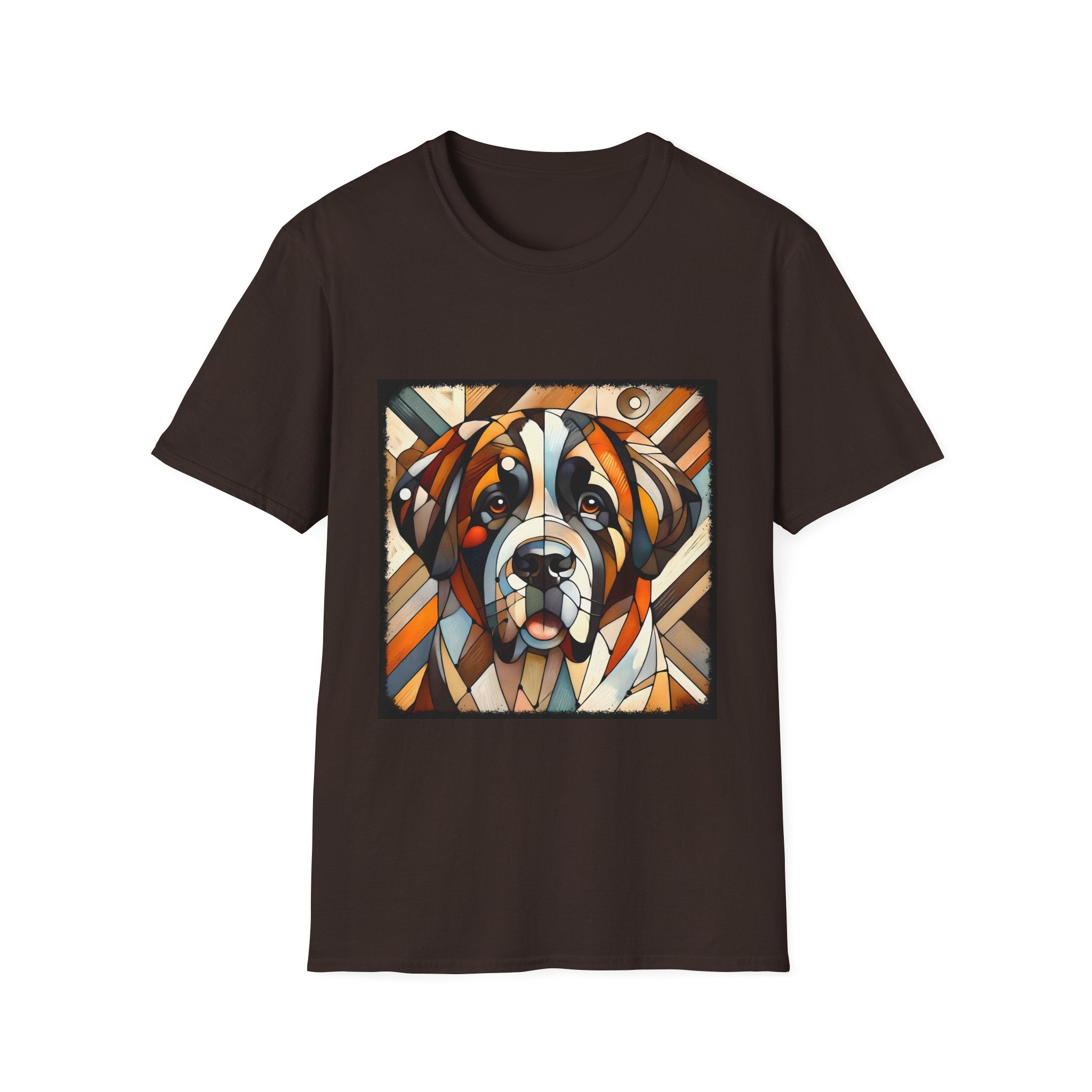 Saint Bernard Bold Geometric | Unisex Dog T-Shirt