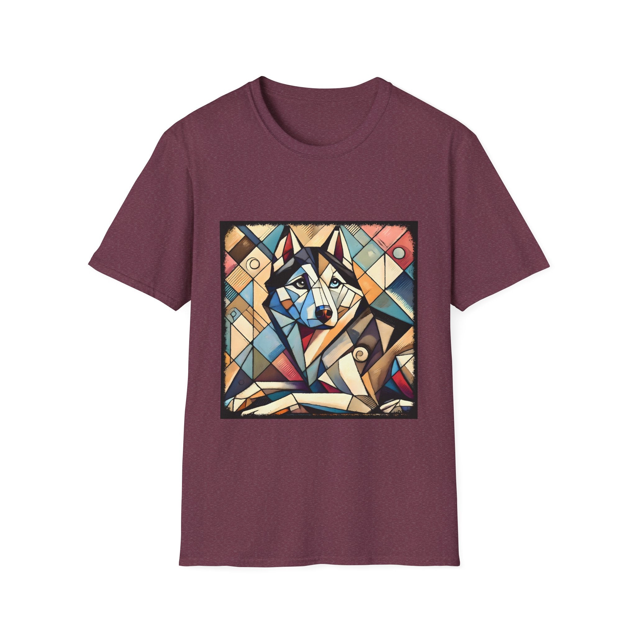 Siberian Husky Glass Geometric | Unisex Dog T-Shirt