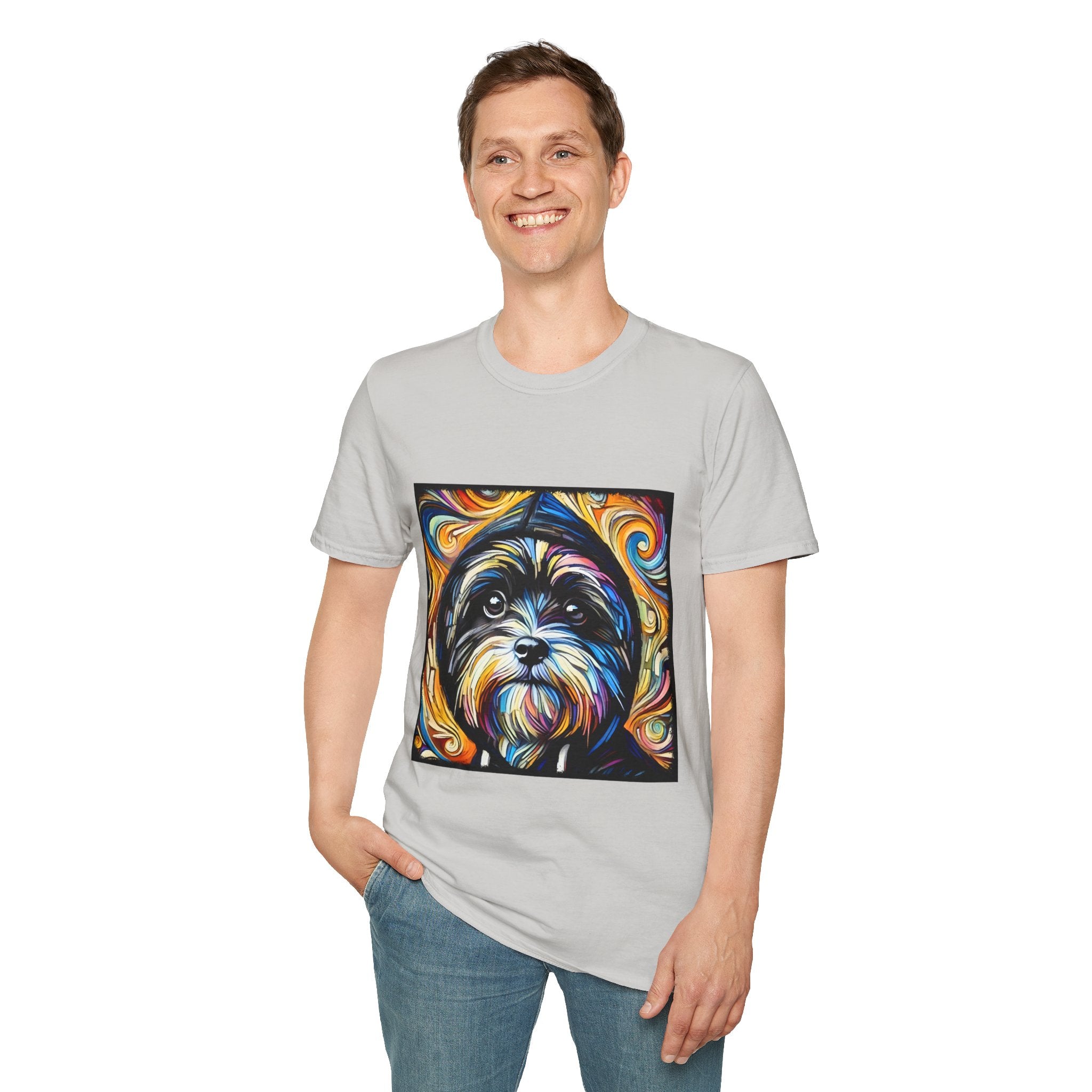 Havanese Street Swirl | Unisex Dog T-Shirt