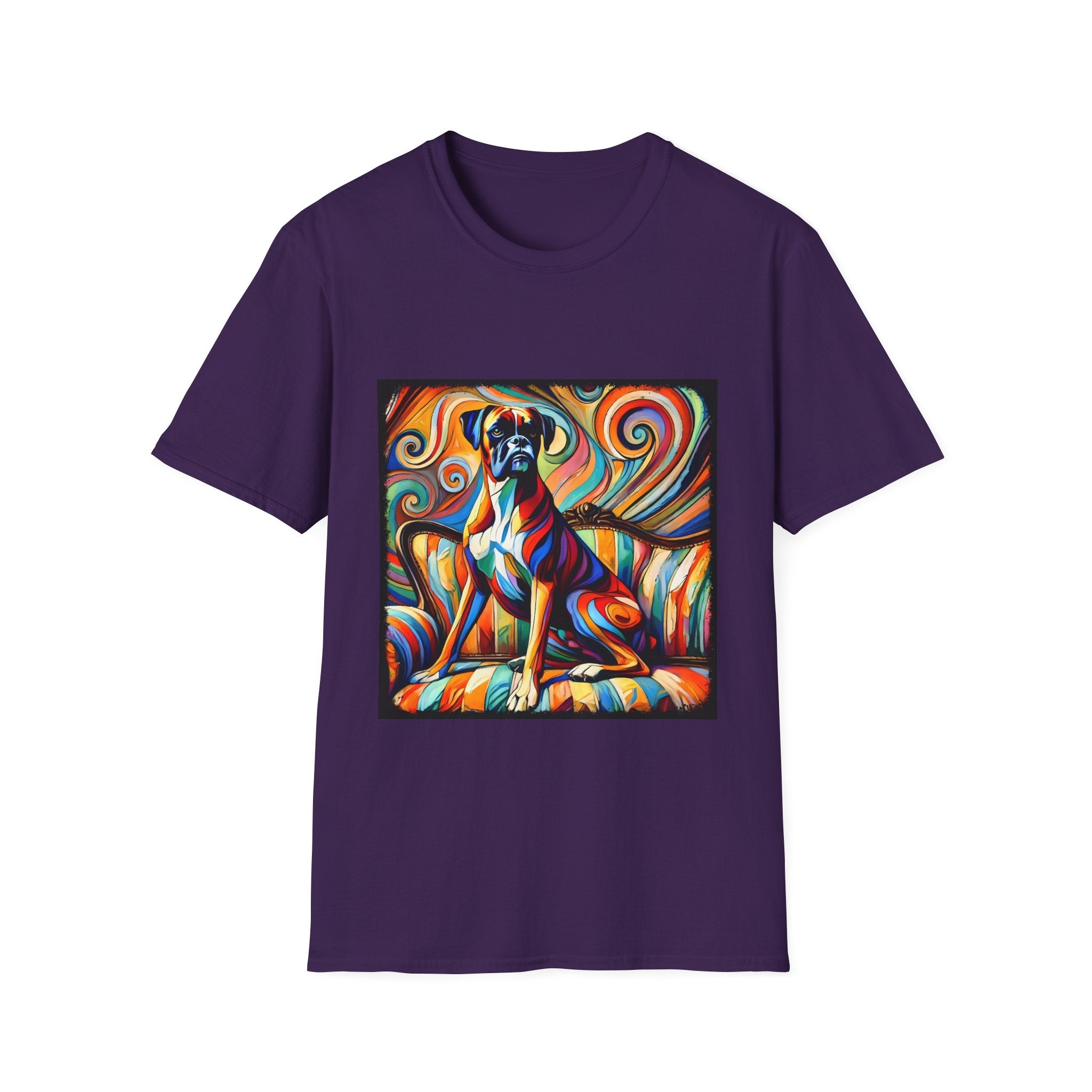 Boxer Mutilcolor Swirl | Unisex Dog T-Shirt