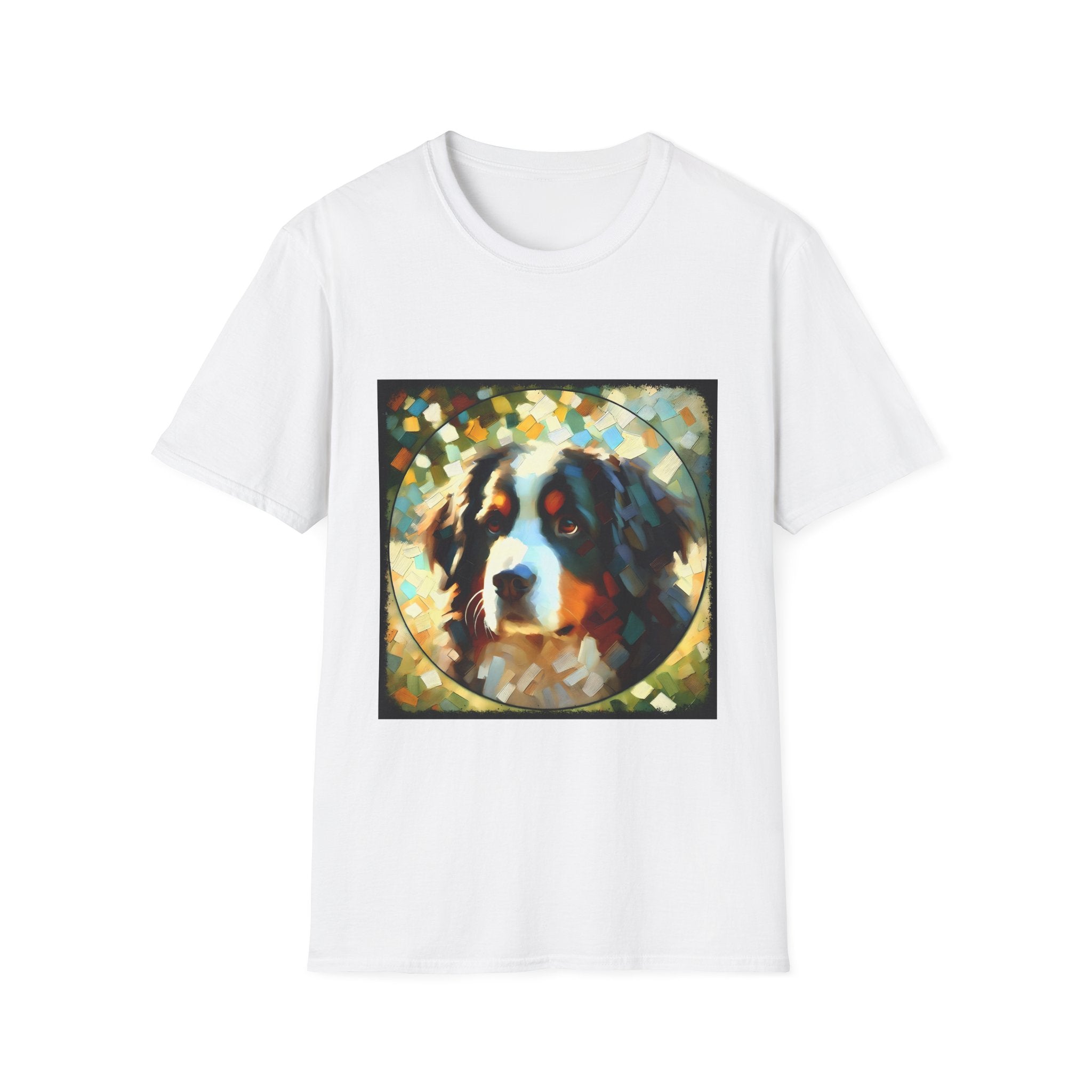 Bernese Mountain Dog Pixel Classic | Unisex Dog T-Shirt