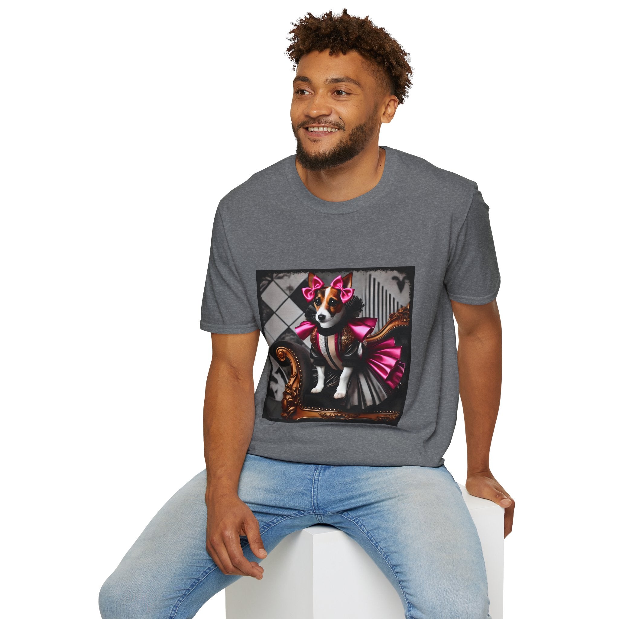 Jack Russell Terrier Pink Rocker | Unisex Dog T-Shirt