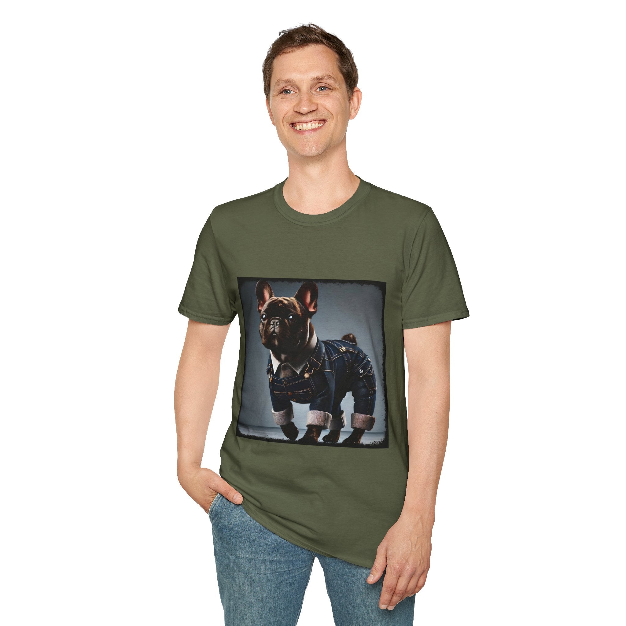 French Bulldog Denim Dream | Unisex Dog T-Shirt