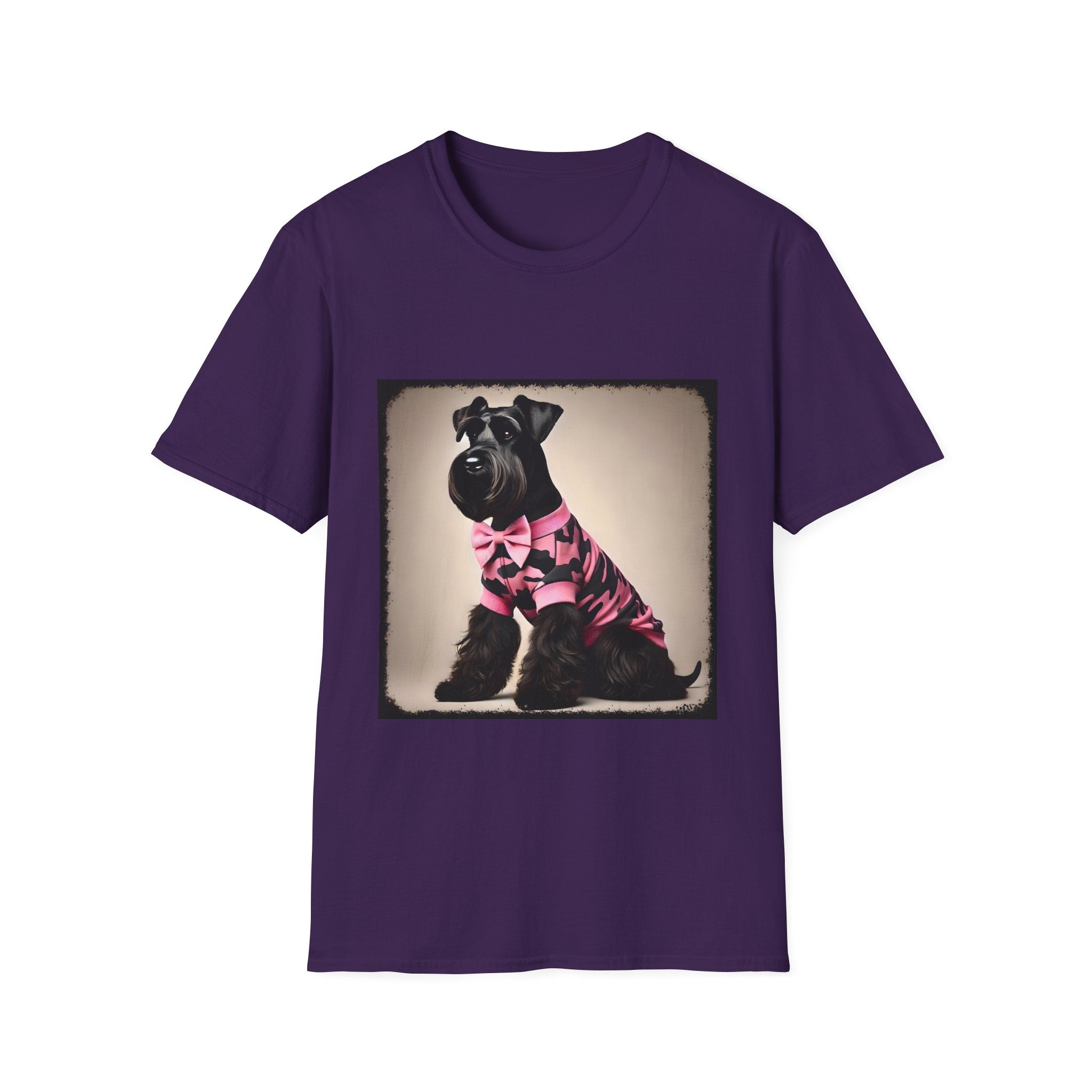 Schnauzer Pink Camo Cutie | Unisex Dog T-Shirt