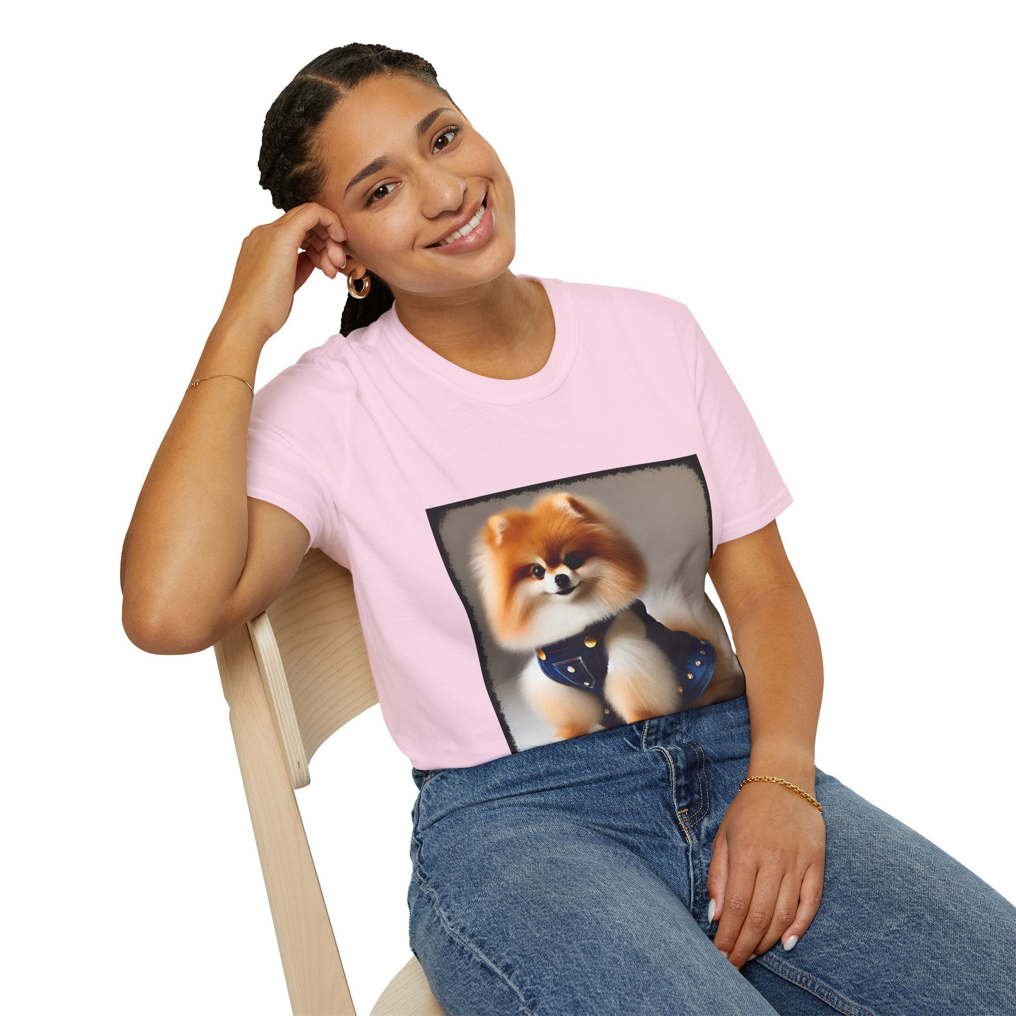 Pomeranian Jean Dream | Unisex Dog T-Shirt