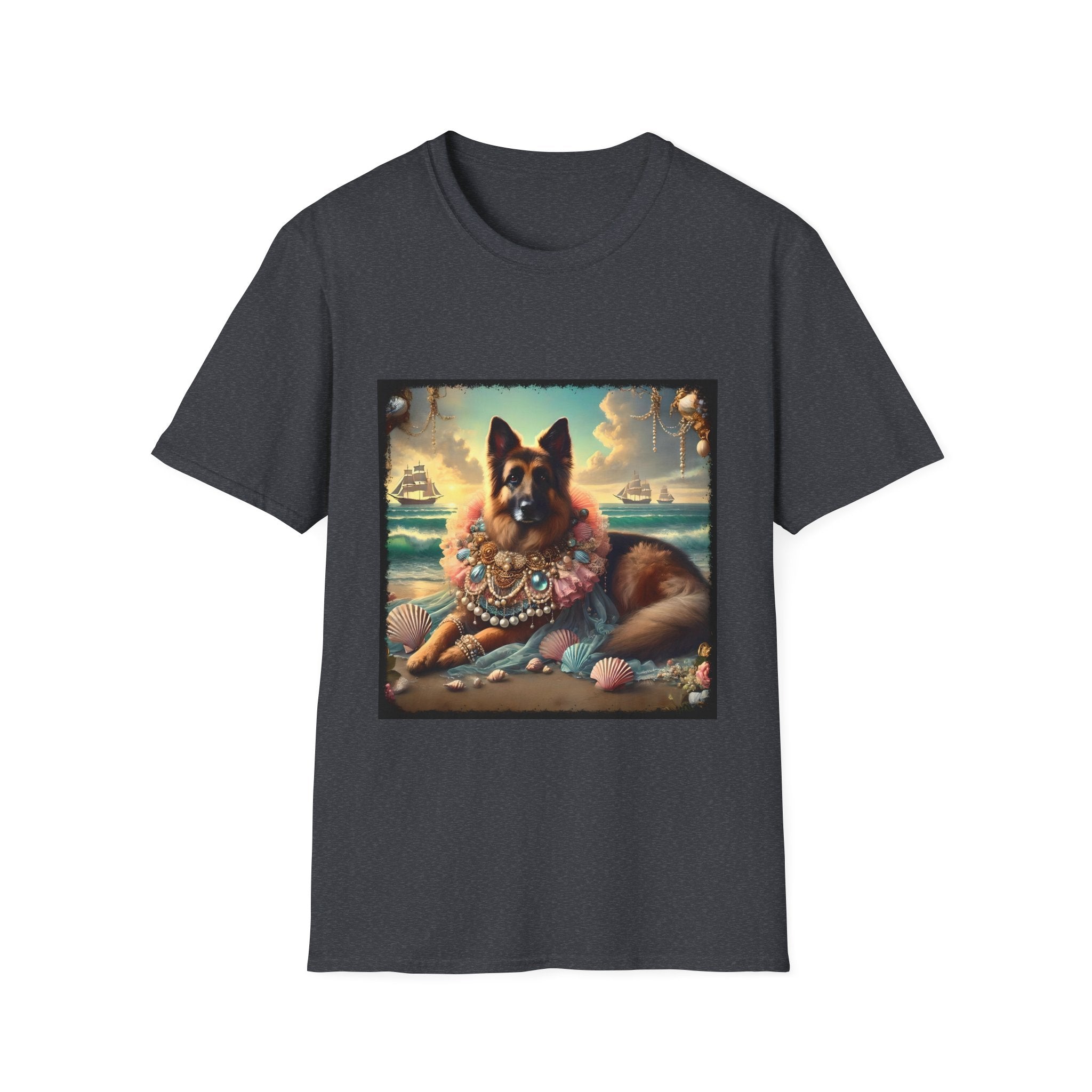 German Shepherd Seashell Siren | Unisex Dog T-Shirt