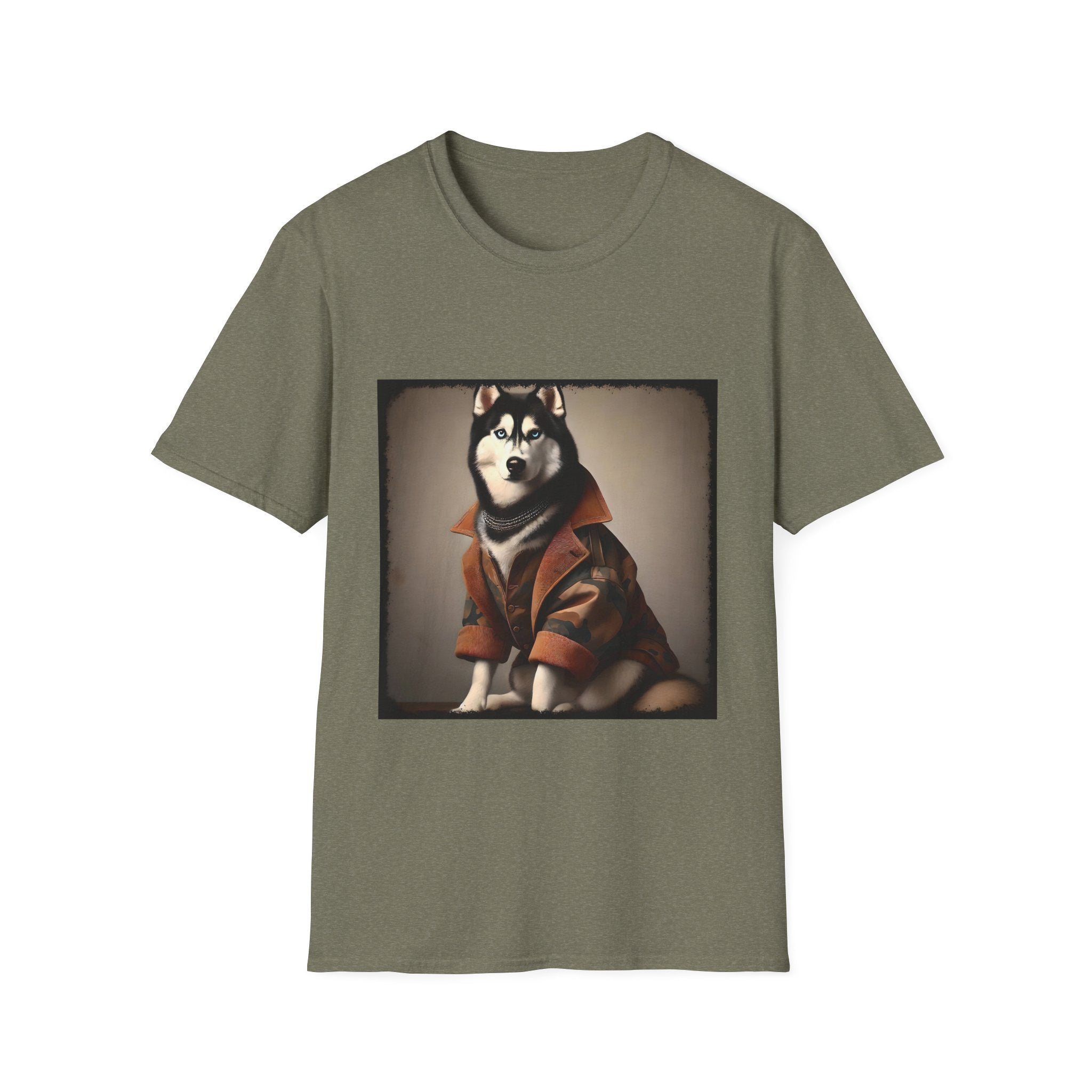 Siberian Husky Camo Cutie | Unisex Dog T-Shirt