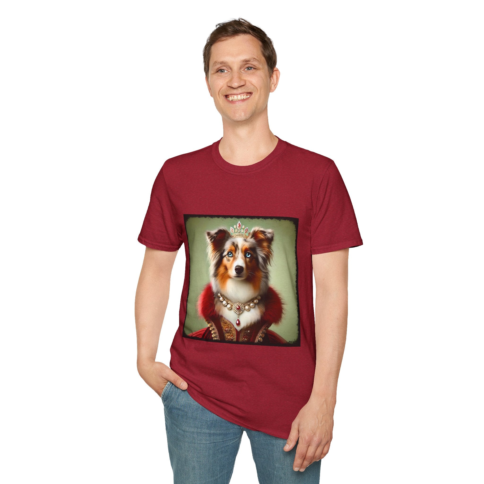 Miniature American Shepherd Red Merle Queen | Unisex Dog T-Shirt