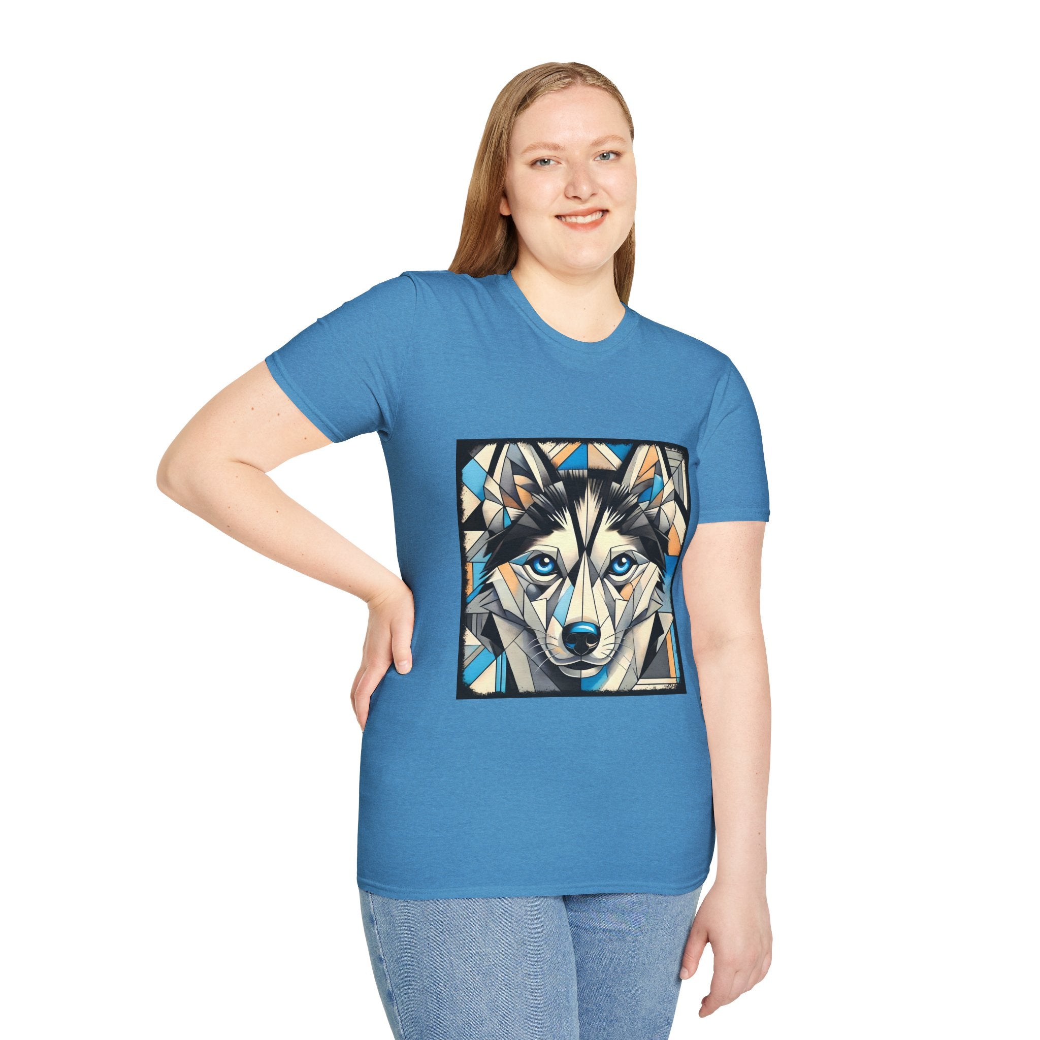 Siberian Husky Bold Geometric | Unisex Dog T-Shirt