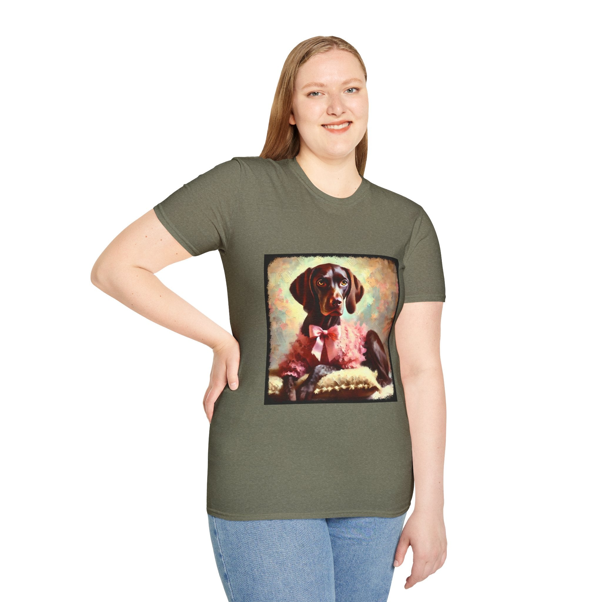 German Shorthaired Pointer Poised Classic | Unisex Dog T-Shirt