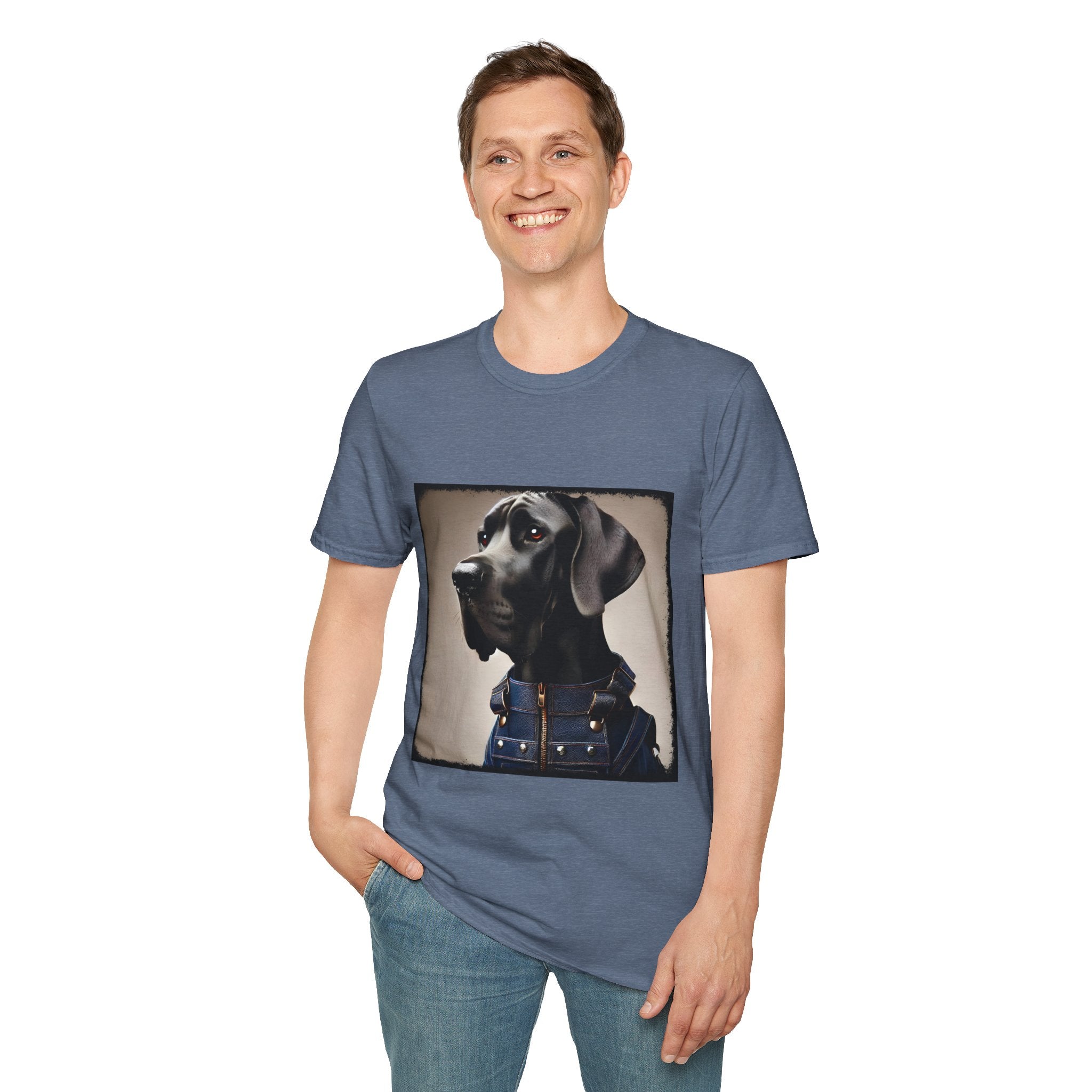 Great Dane Dapper Denim | Unisex Dog T-Shirt