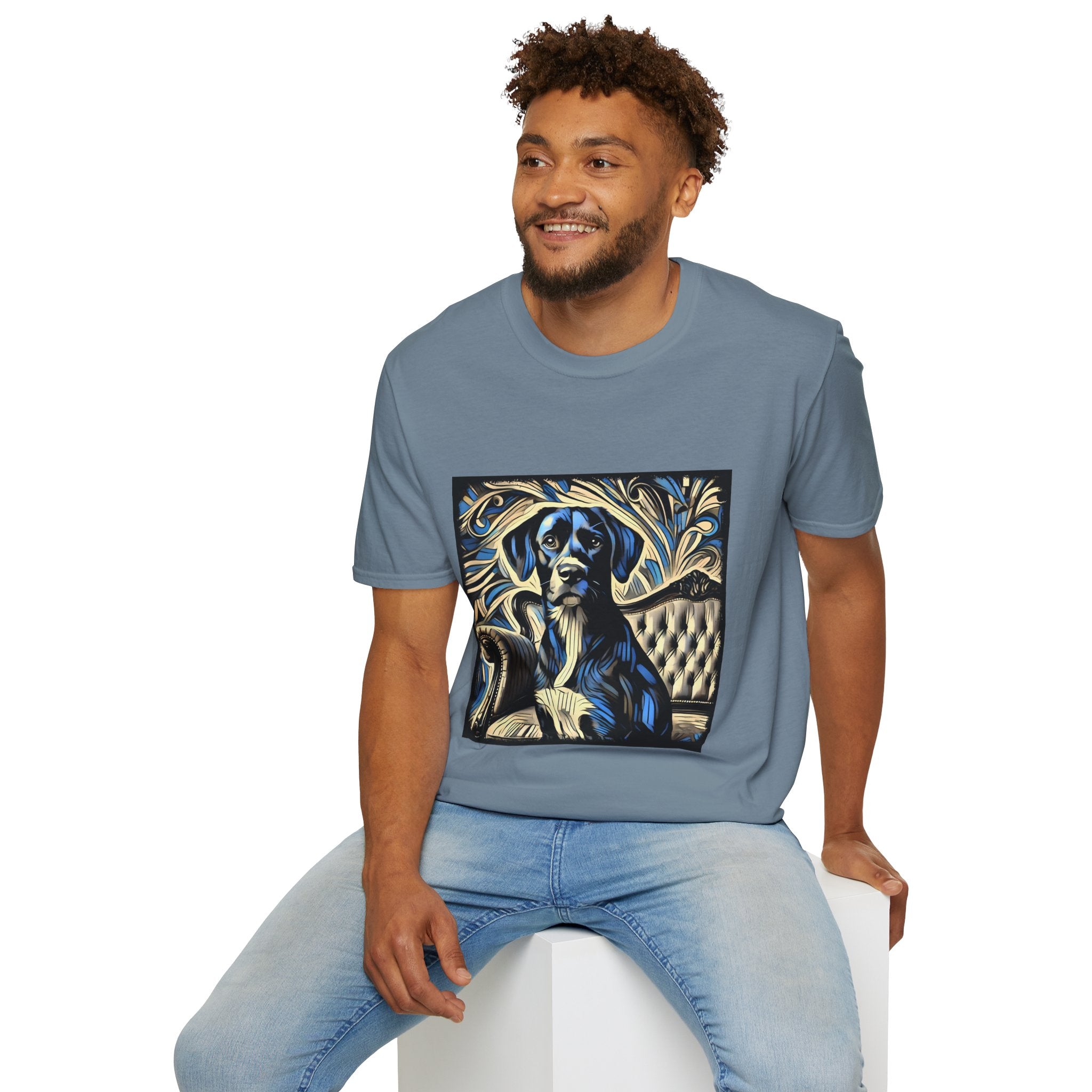 Labrador Retriever Blue Swirl | Unisex Dog T-Shirt