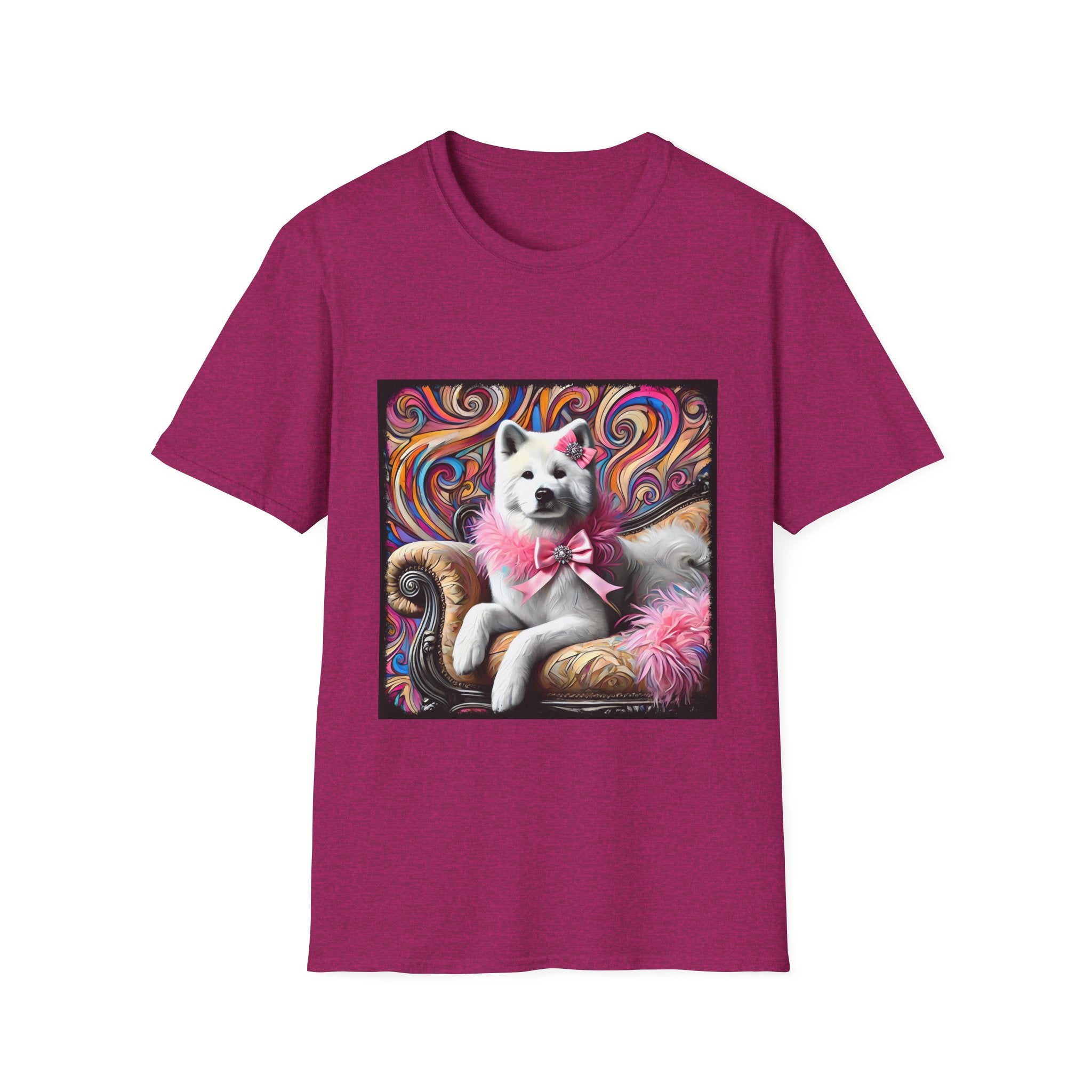 Akita Pink Sass Swirl | Unisex Dog T-Shirt