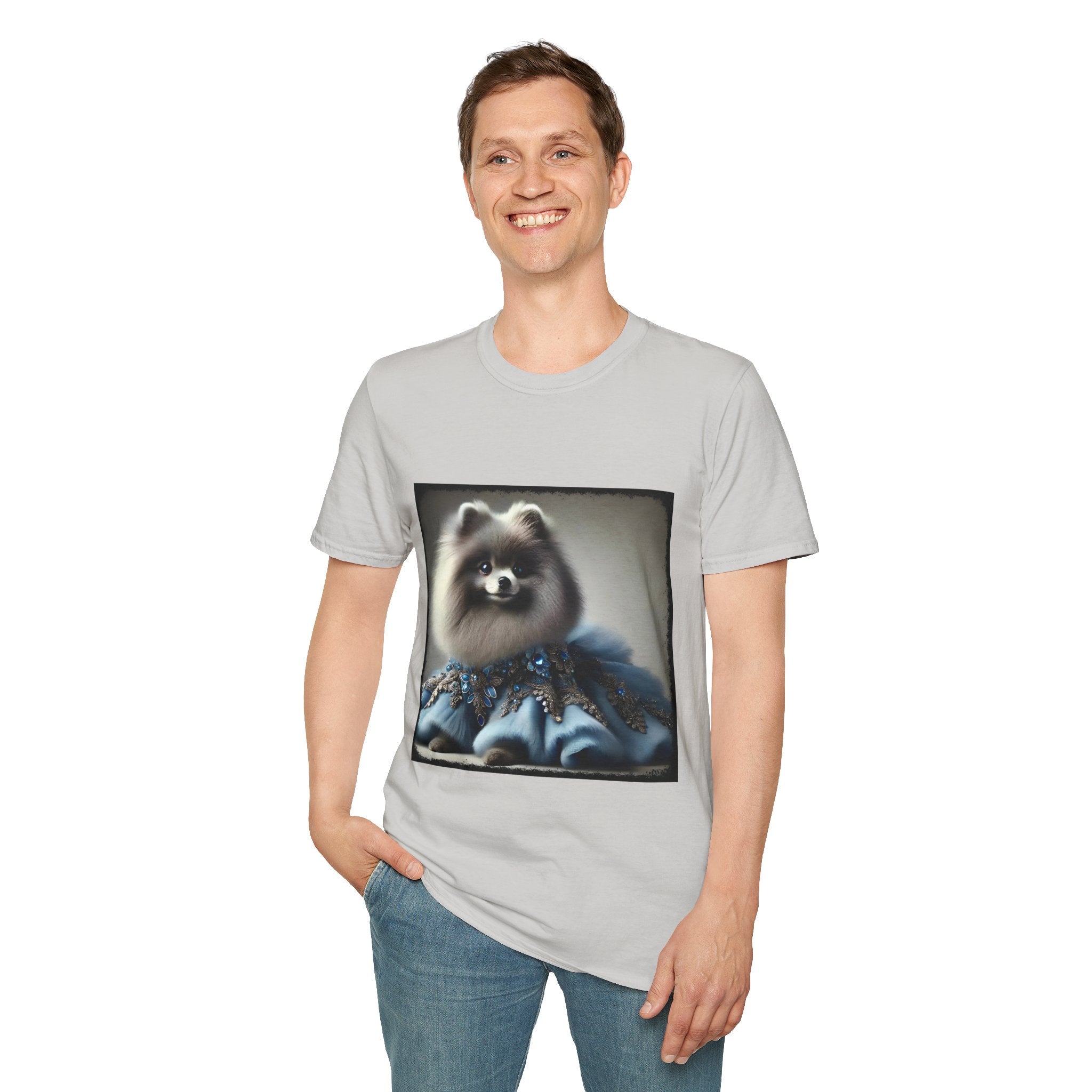 Pomeranian Blue Belle | Unisex Dog T-Shirt