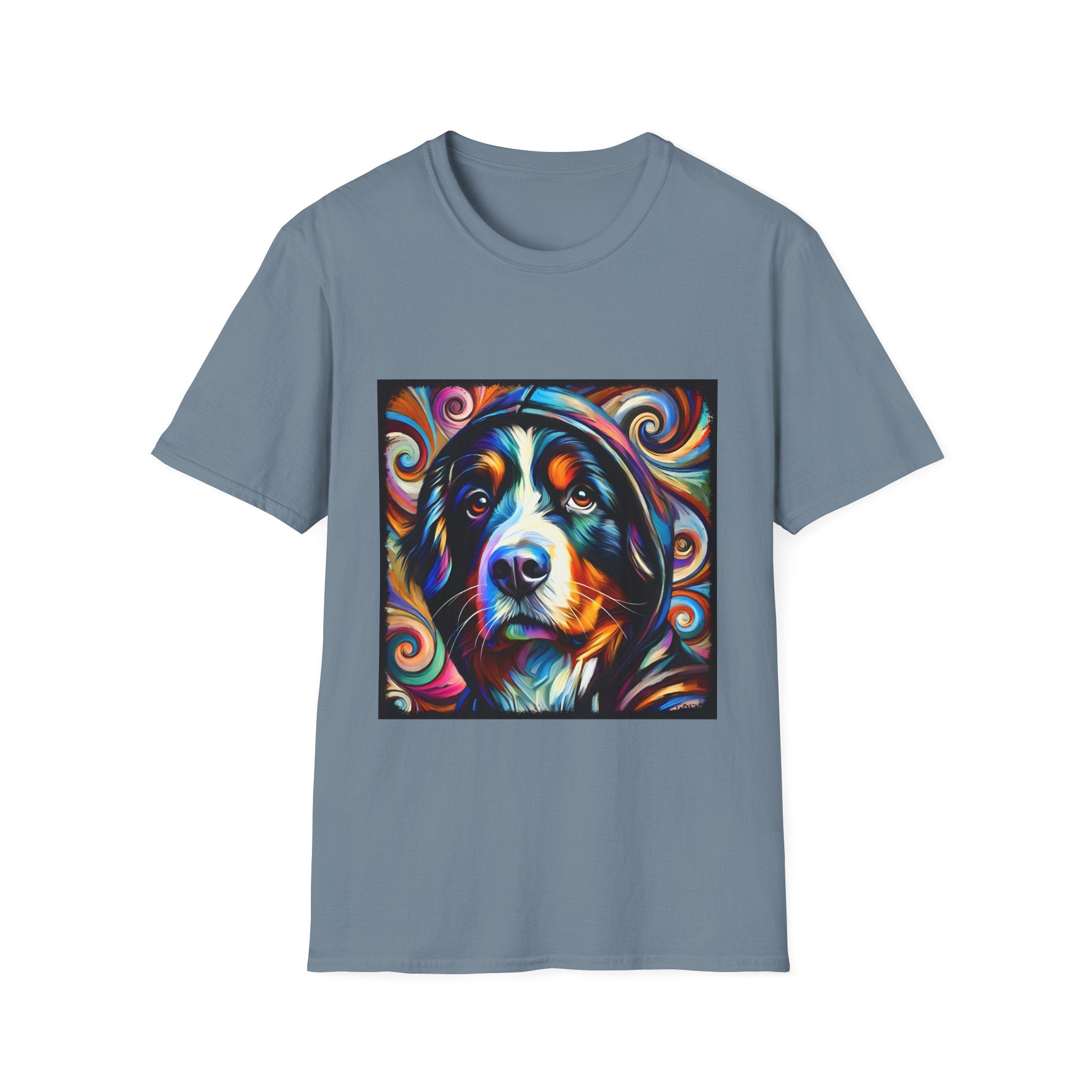 Bernese Mountain Dog Relaxed Swirl | Unisex Dog T-Shirt