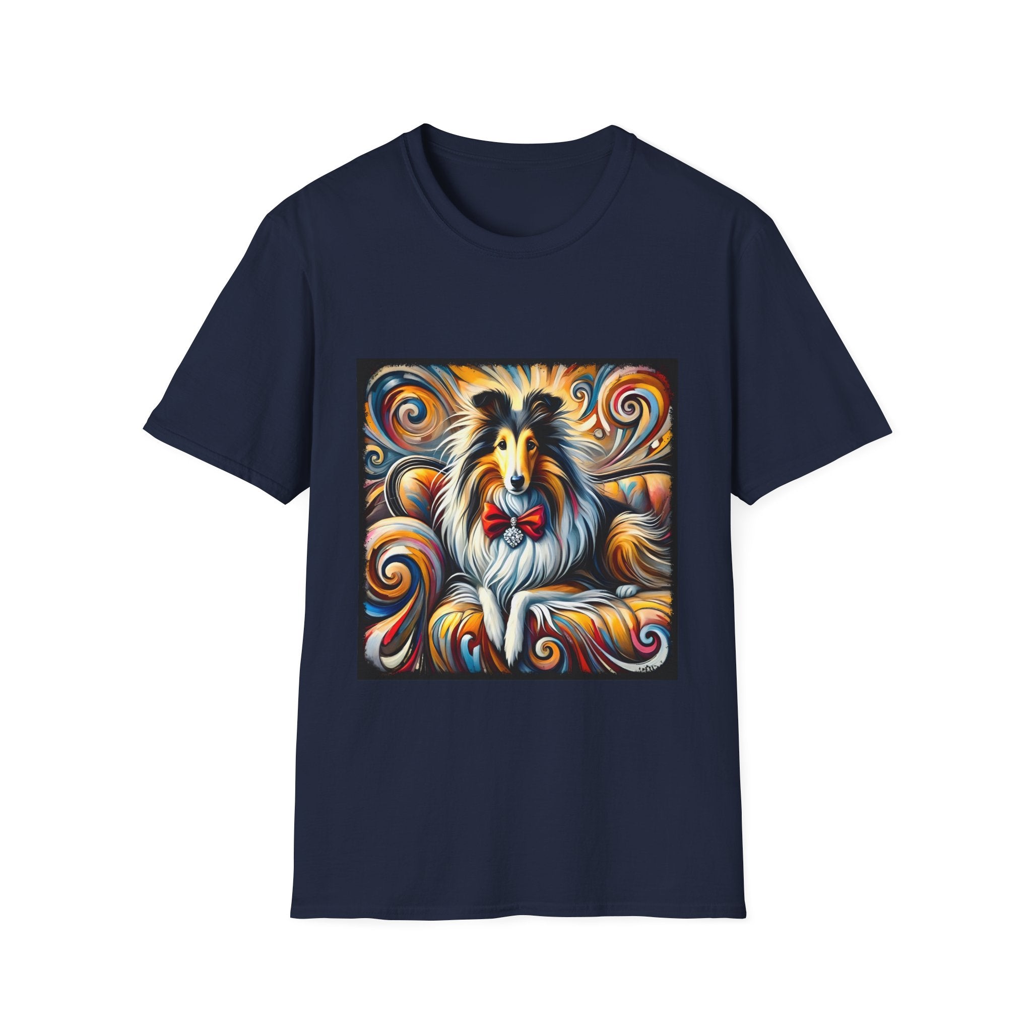 Collie Bold Swirl | Unisex Dog T-Shirt