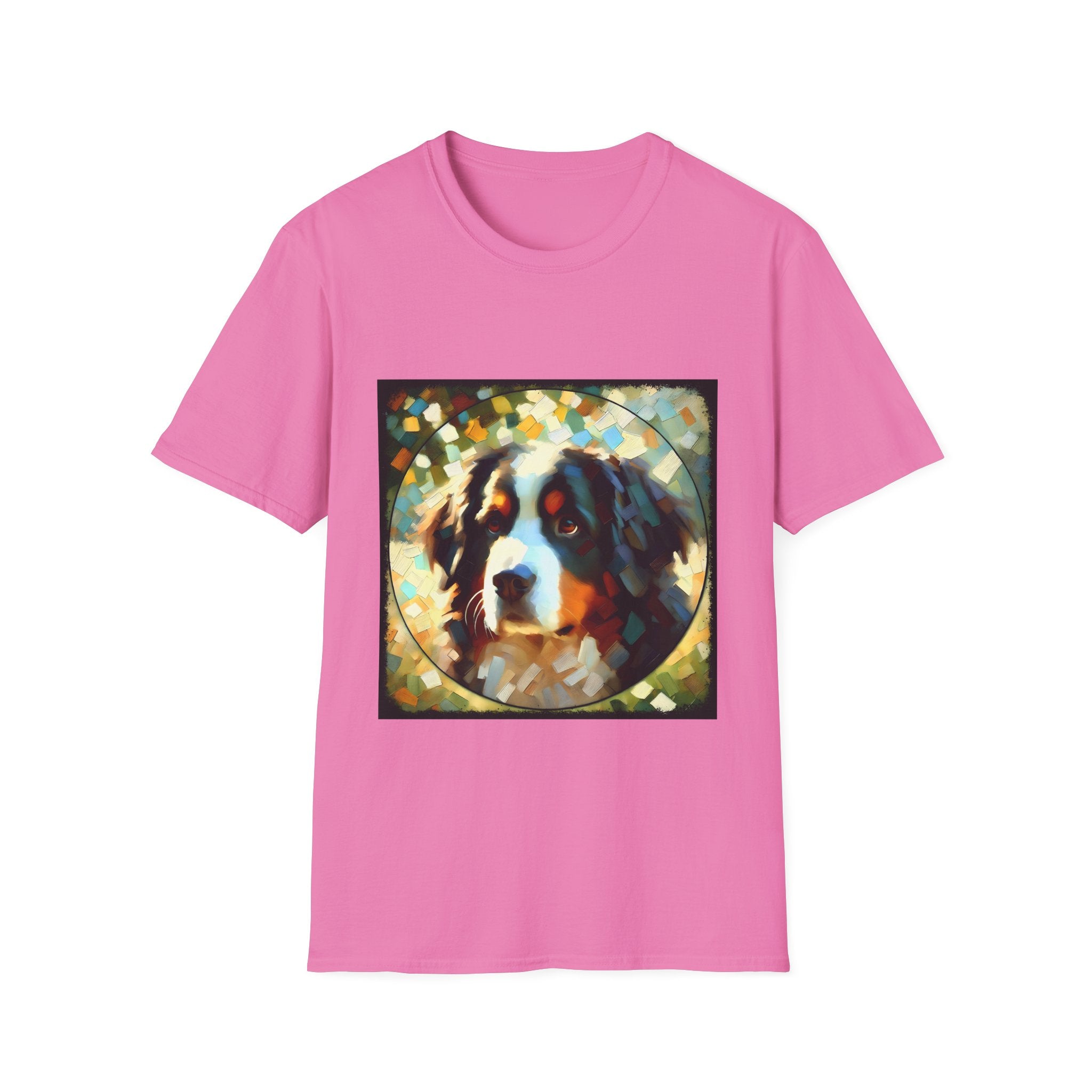 Bernese Mountain Dog Pixel Classic | Unisex Dog T-Shirt