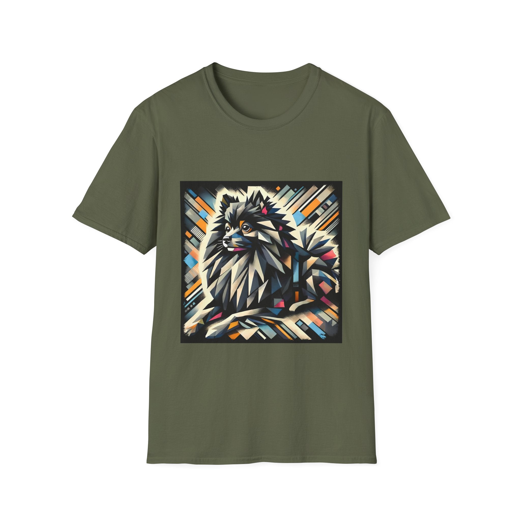 Pomeranian Bold Geometric | Unisex Dog T-Shirt
