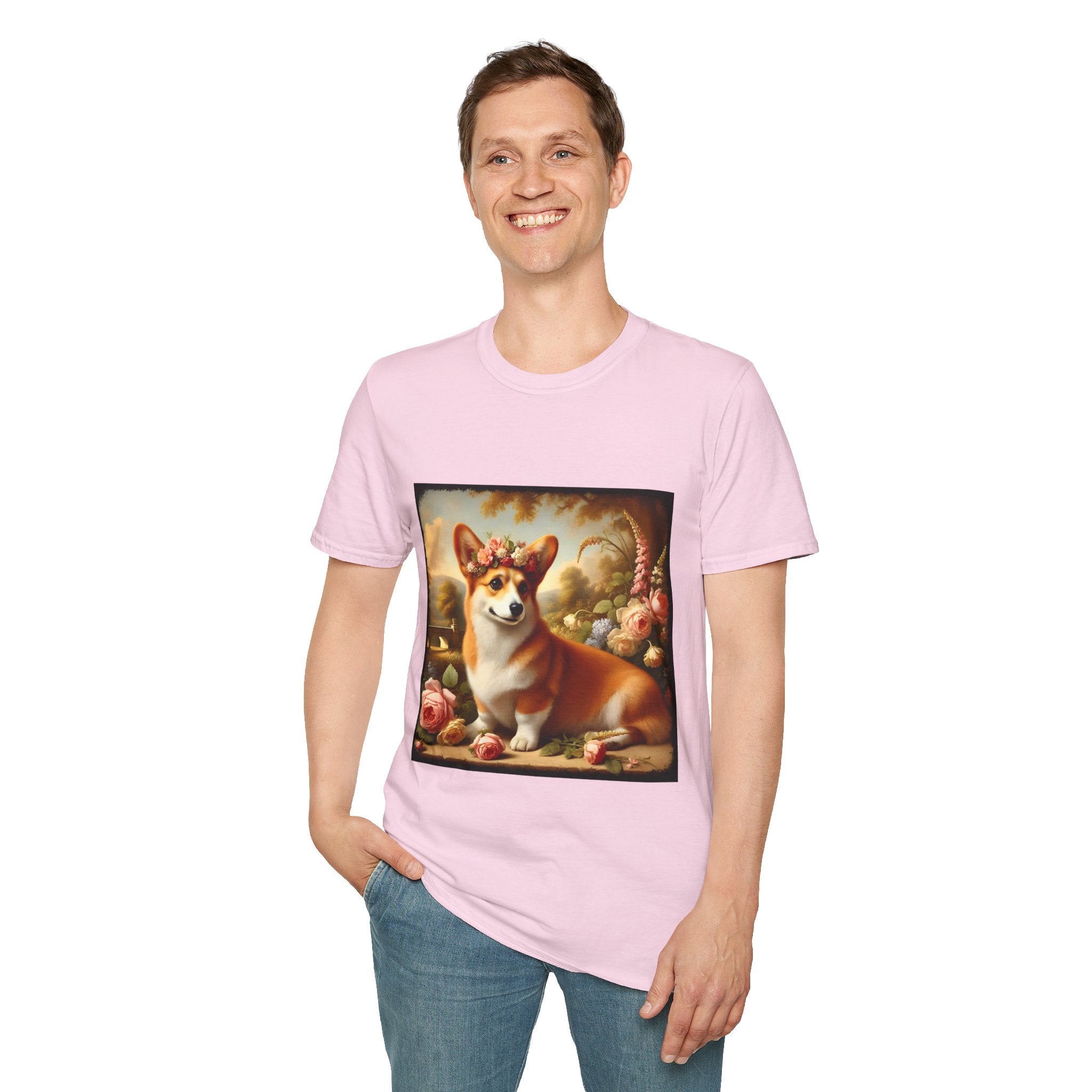 Pembroke Welsh Corgi Botanical Beauty | Unisex Dog T-Shirt