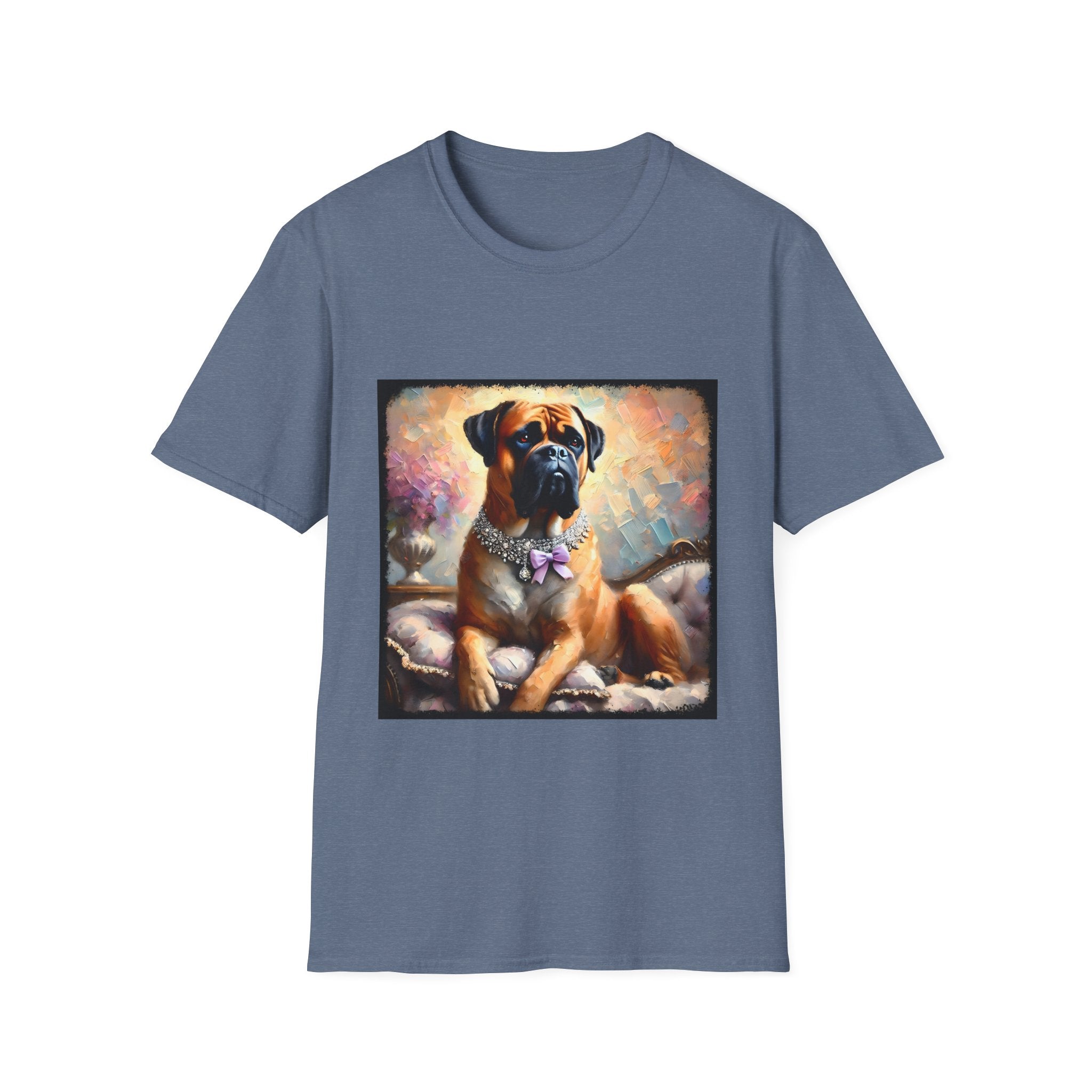 Bullmastiff Purple Bow Classic | Unisex Dog T-Shirt
