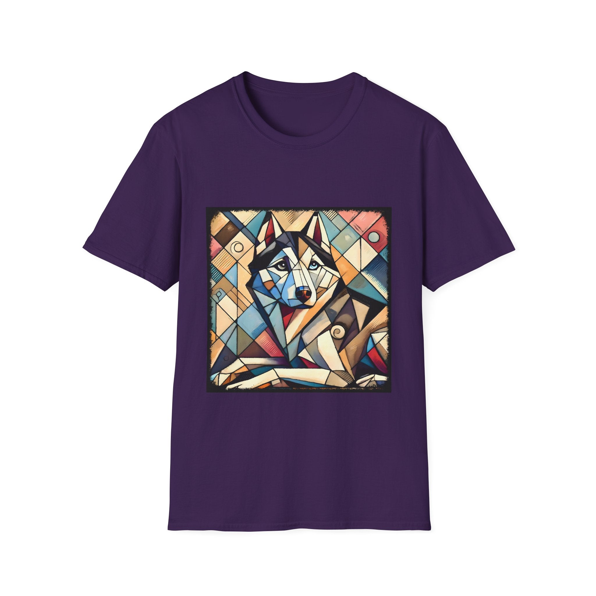 Siberian Husky Glass Geometric | Unisex Dog T-Shirt
