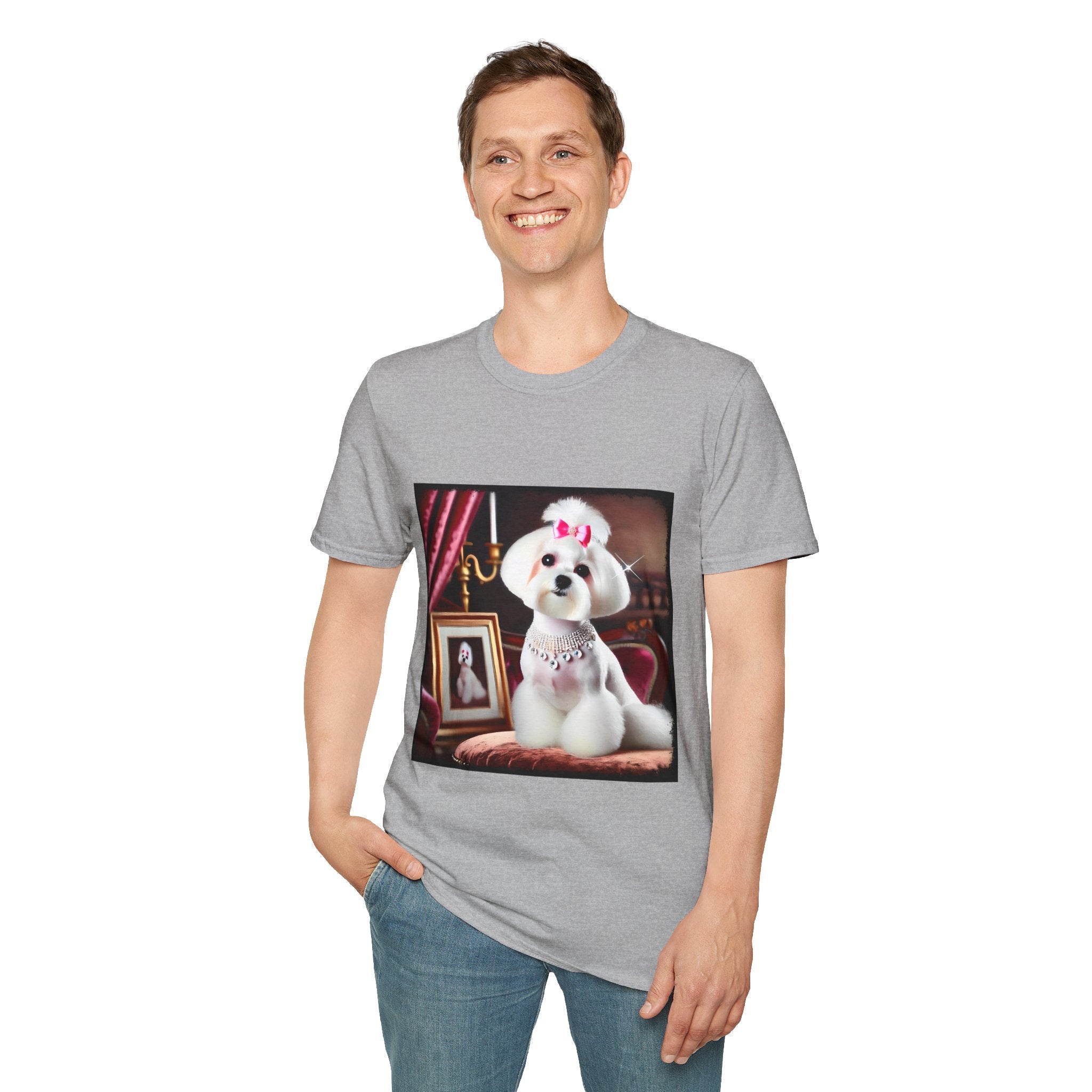 Maltese Pink Princess | Unisex Dog T-Shirt