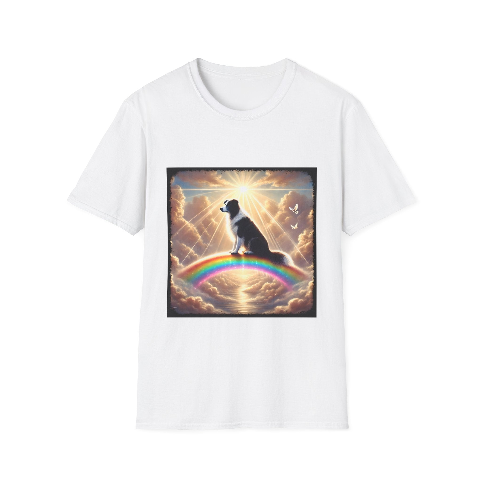Border Collie Rainbow Bridge | Unisex Dog T-Shirt