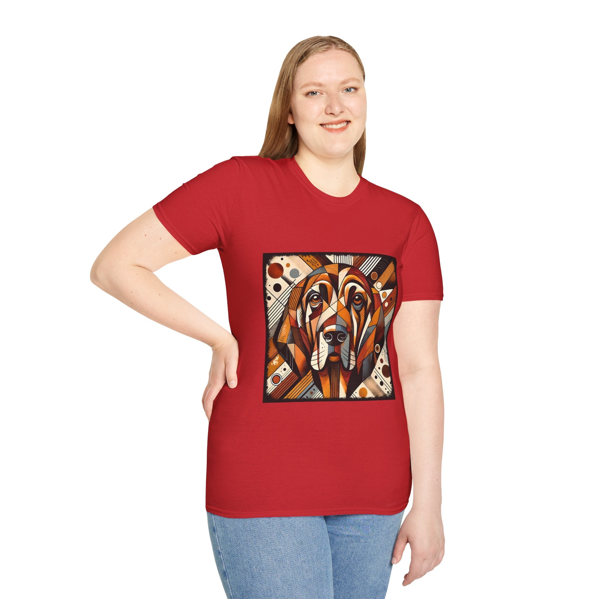 Bloodhound Bold Geometric | Unisex Dog T-Shirt