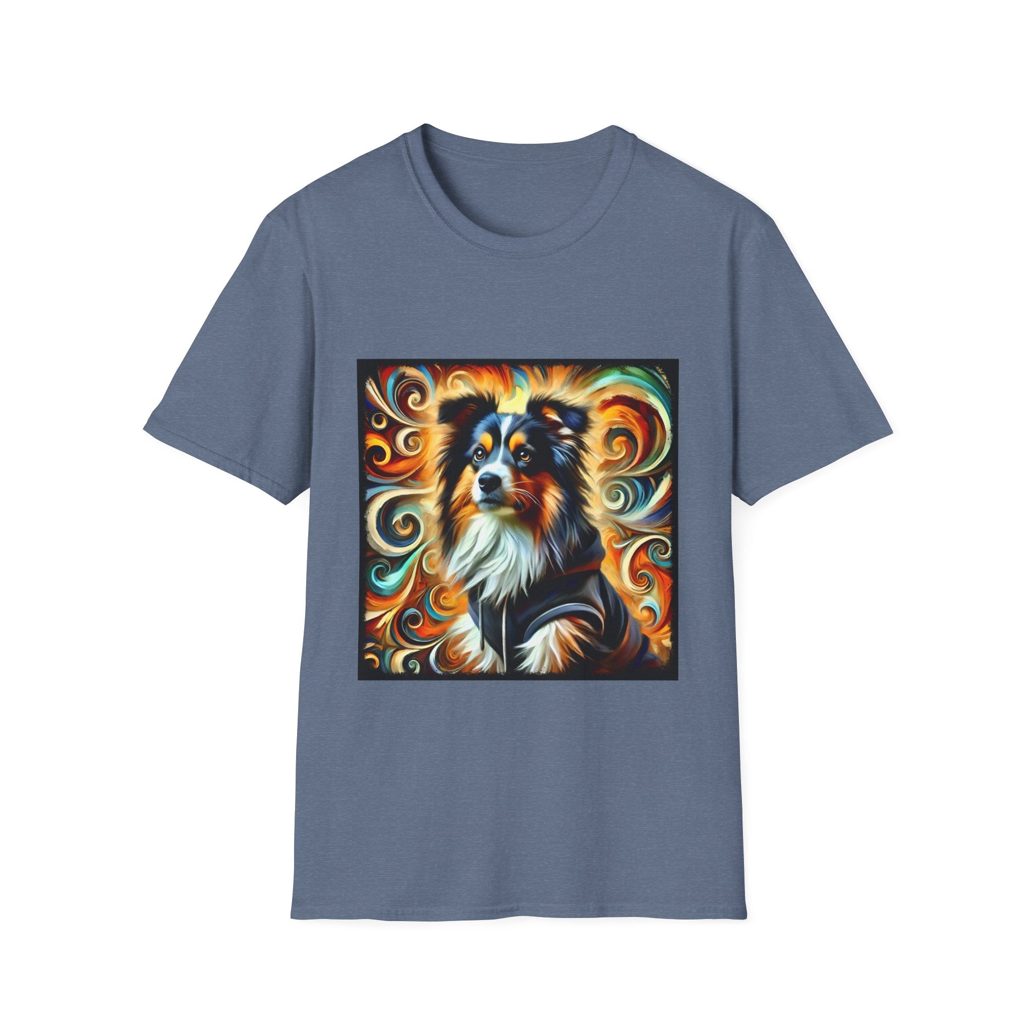 Miniature American Shepherd pet-portrait shirt unisex