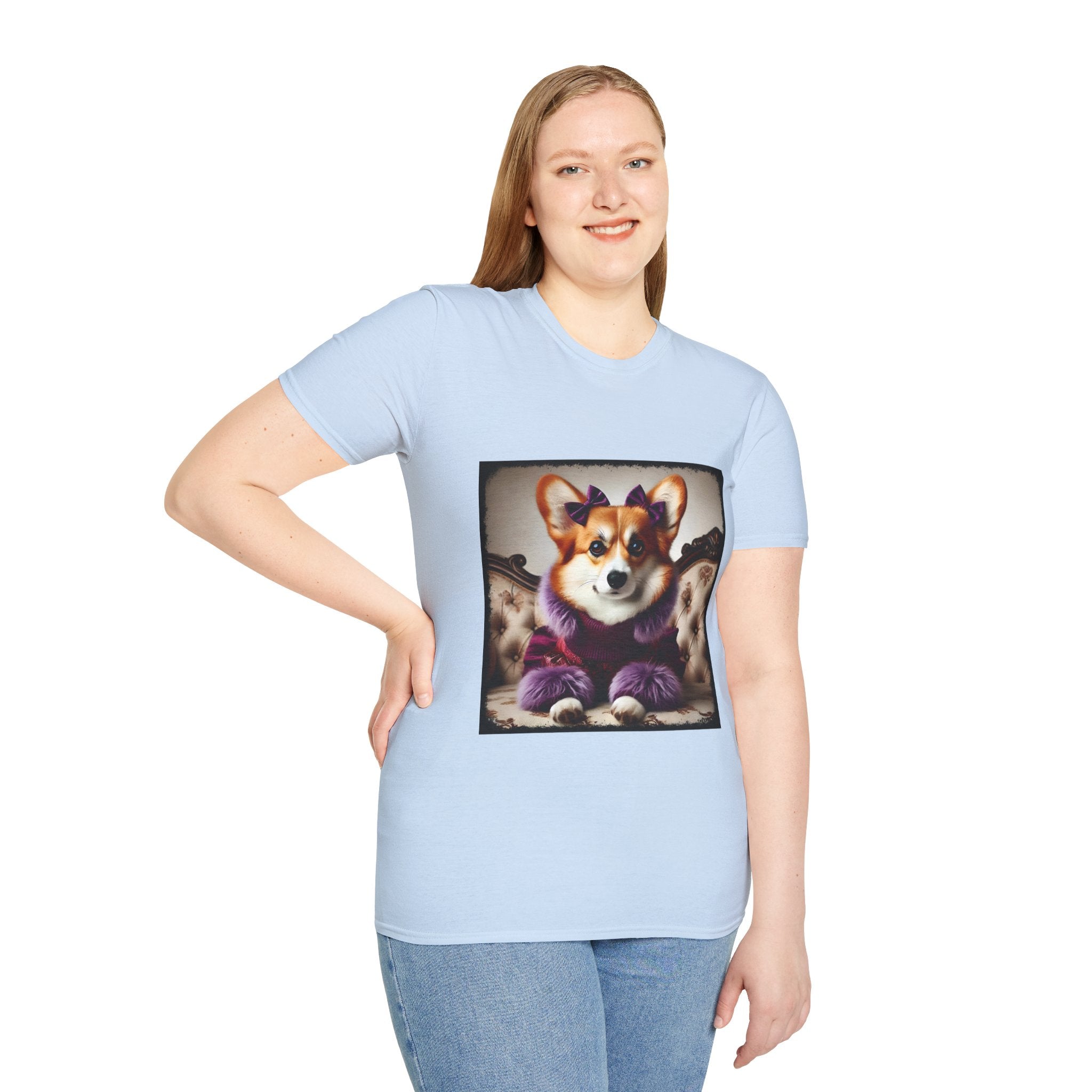 Pembroke Welsh Corgi Purple Pawfluencer | Unisex Dog T-Shirt