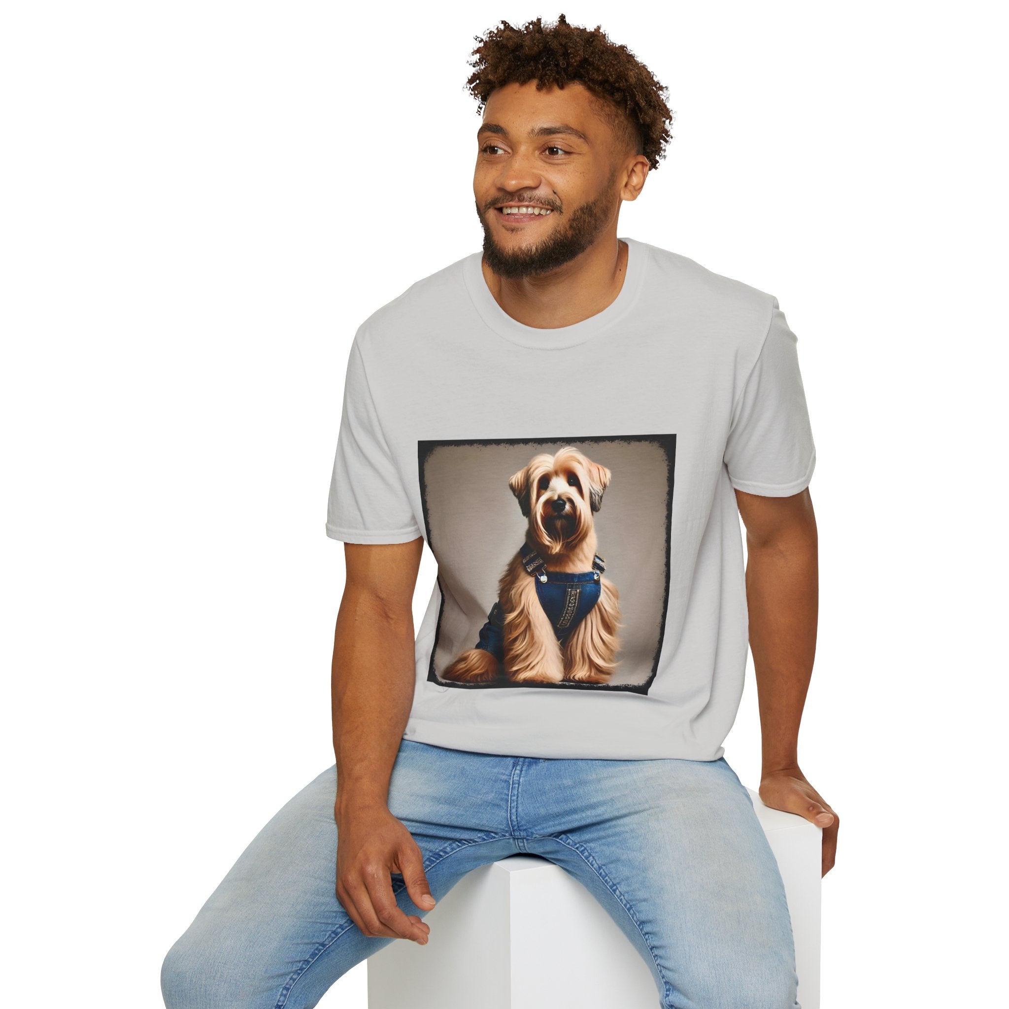 Wheaten Terrier Denim Doll | Unisex Dog T-Shirt