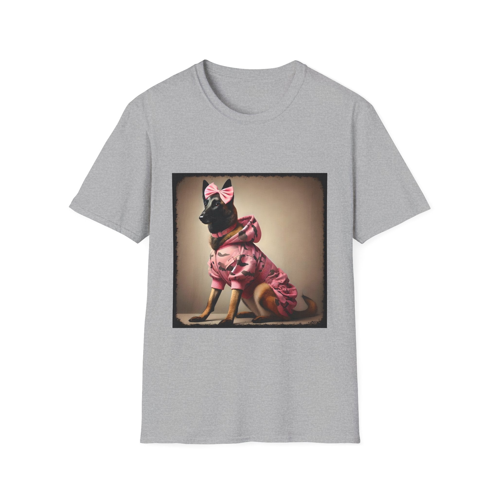 Belgian Malinois Pink Camo Cutie | Unisex Dog T-Shirt