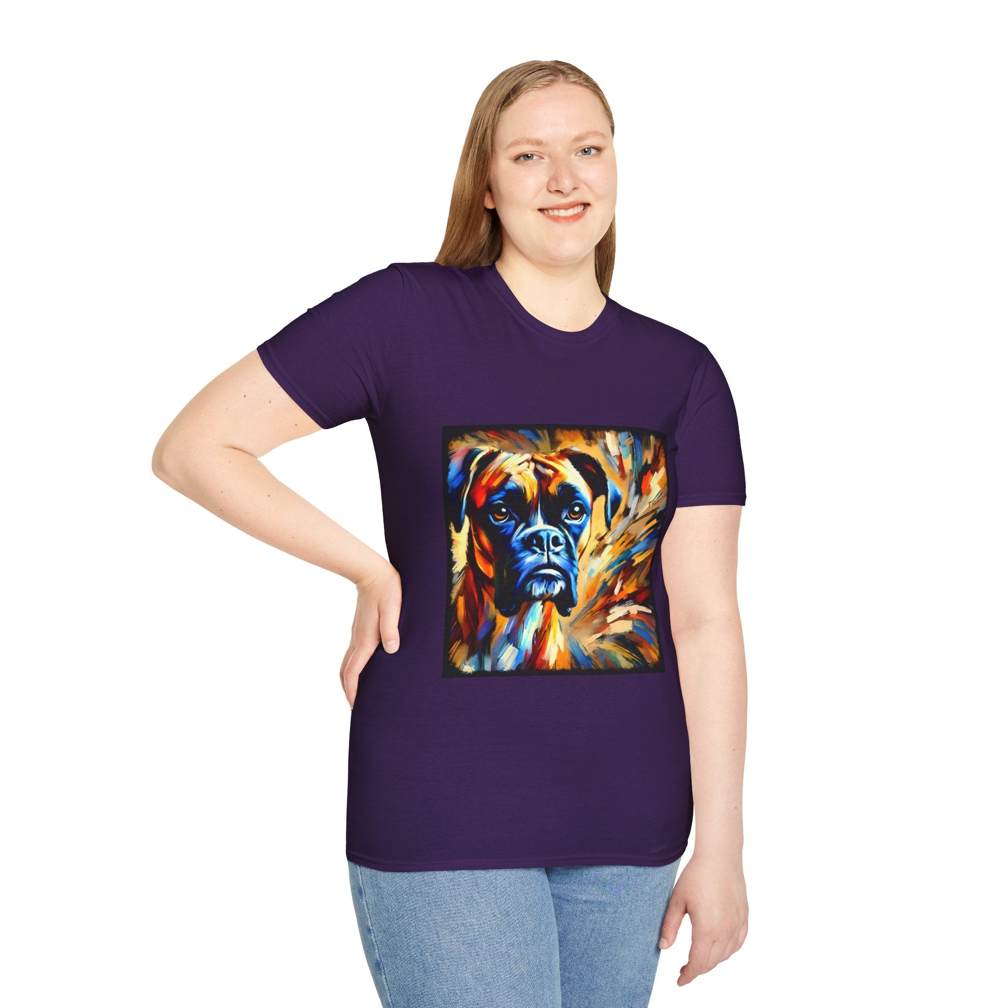 Boxer Sunburst Swirl  | Unisex Dog T-Shirt