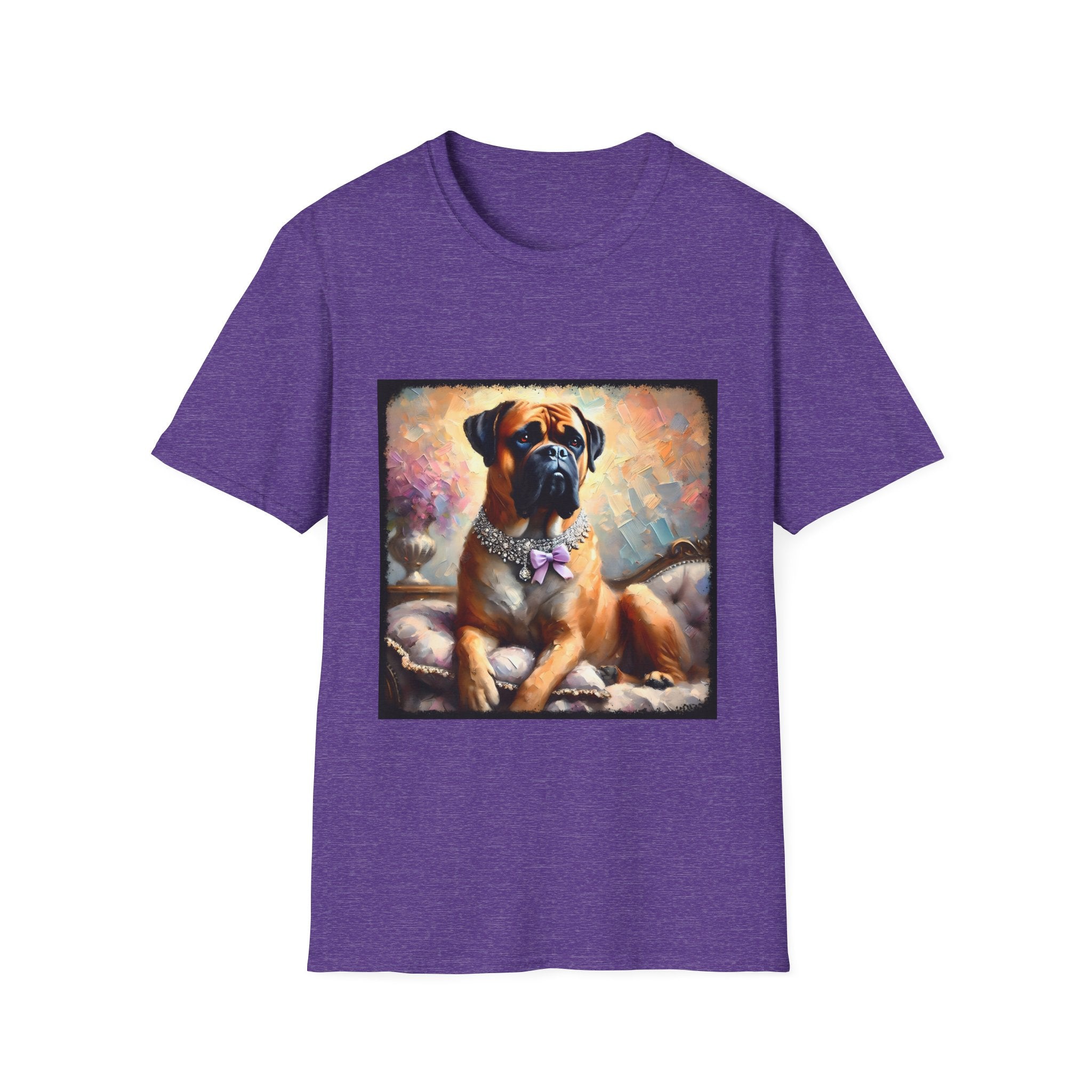 Bullmastiff Purple Bow Classic | Unisex Dog T-Shirt