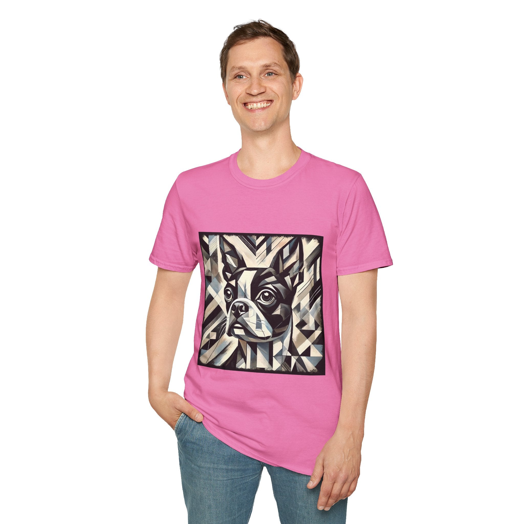 Boston Terrier Geometric | Unisex Dog T-Shirt