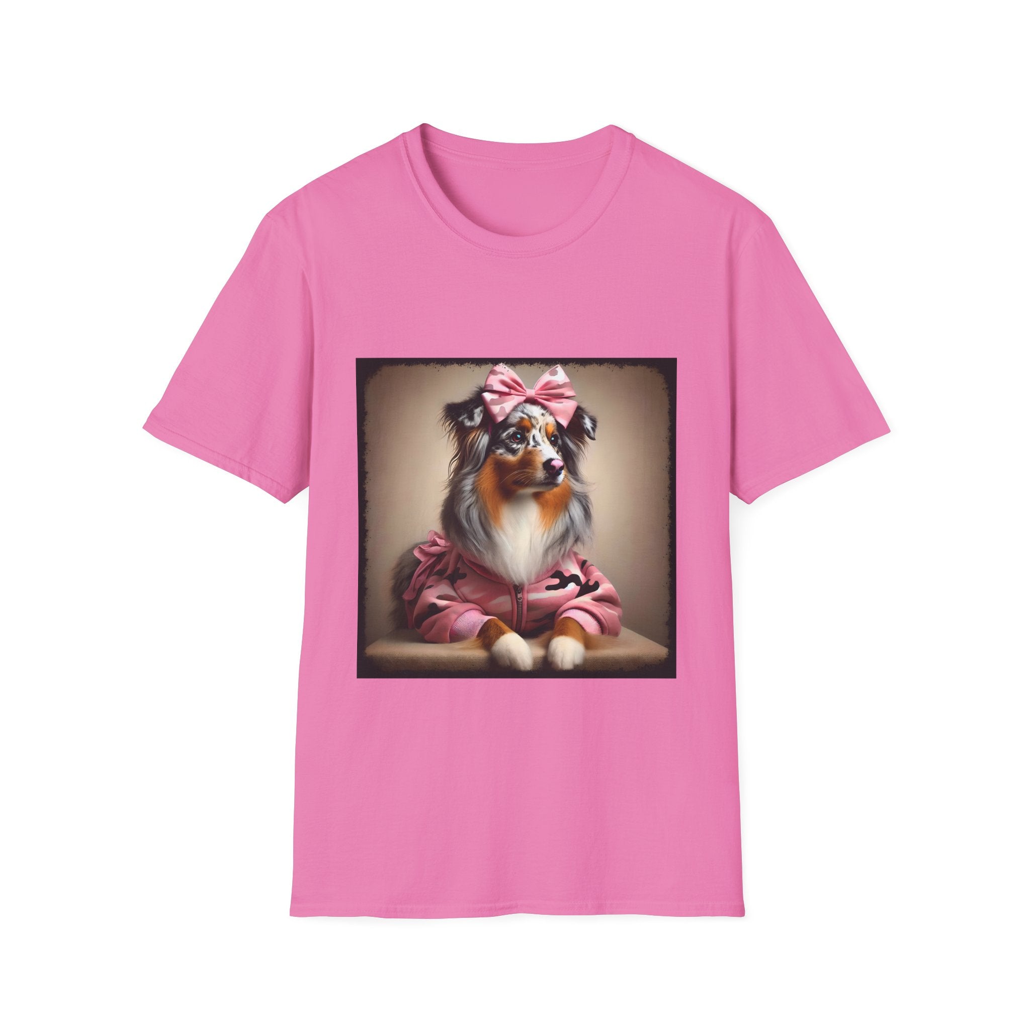 Australian Shepherd Camo Cutie | Unisex Dog T-Shirt