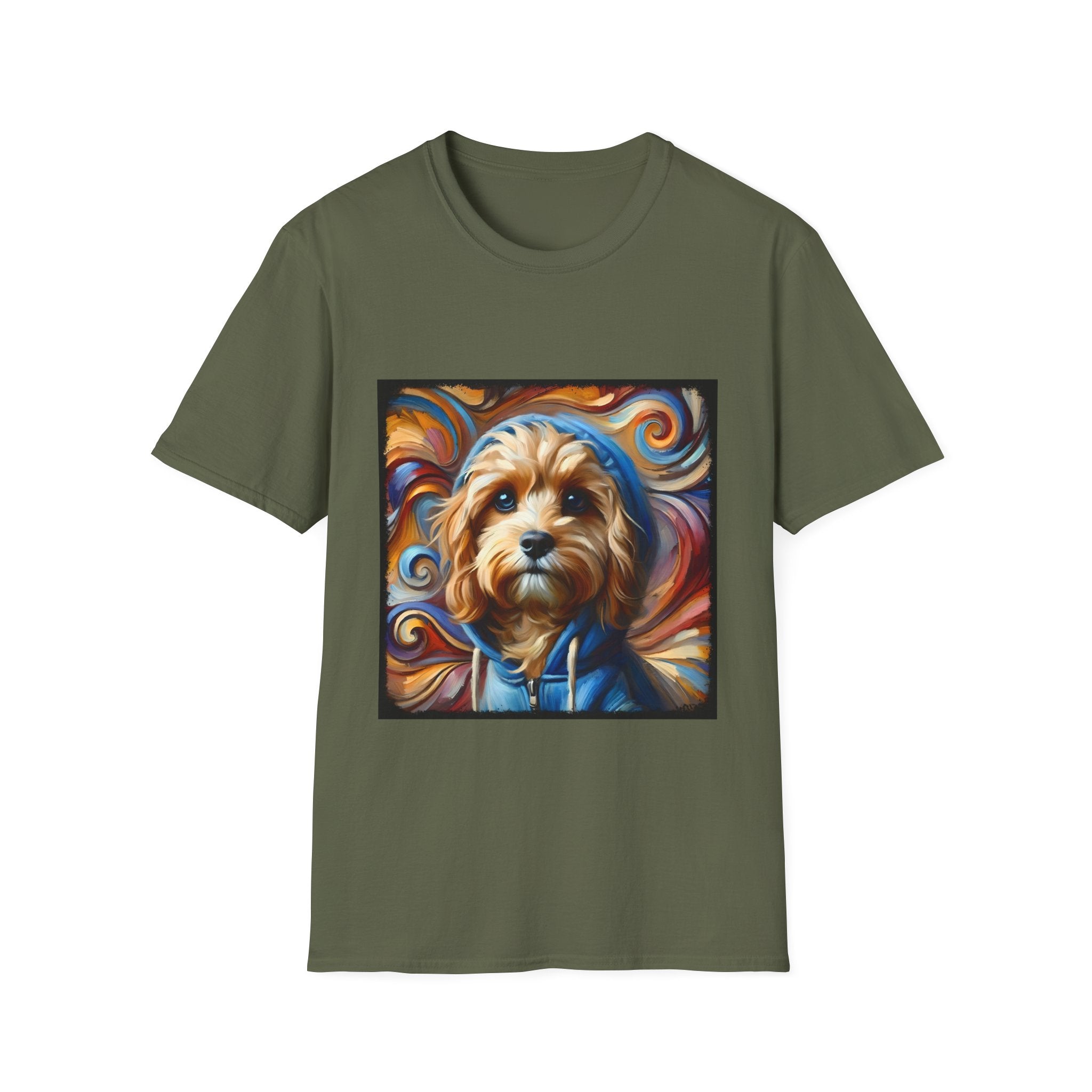Cavapoo Blue Hoodie Swirl | Unisex Dog T-Shirt