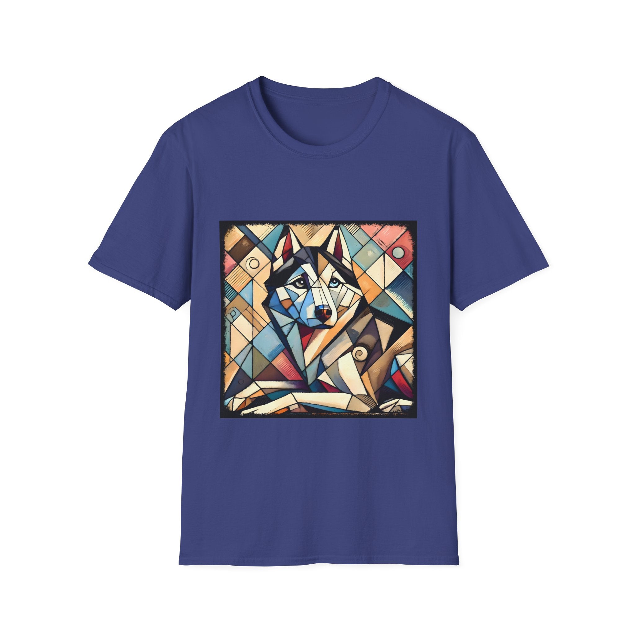 Siberian Husky Glass Geometric | Unisex Dog T-Shirt