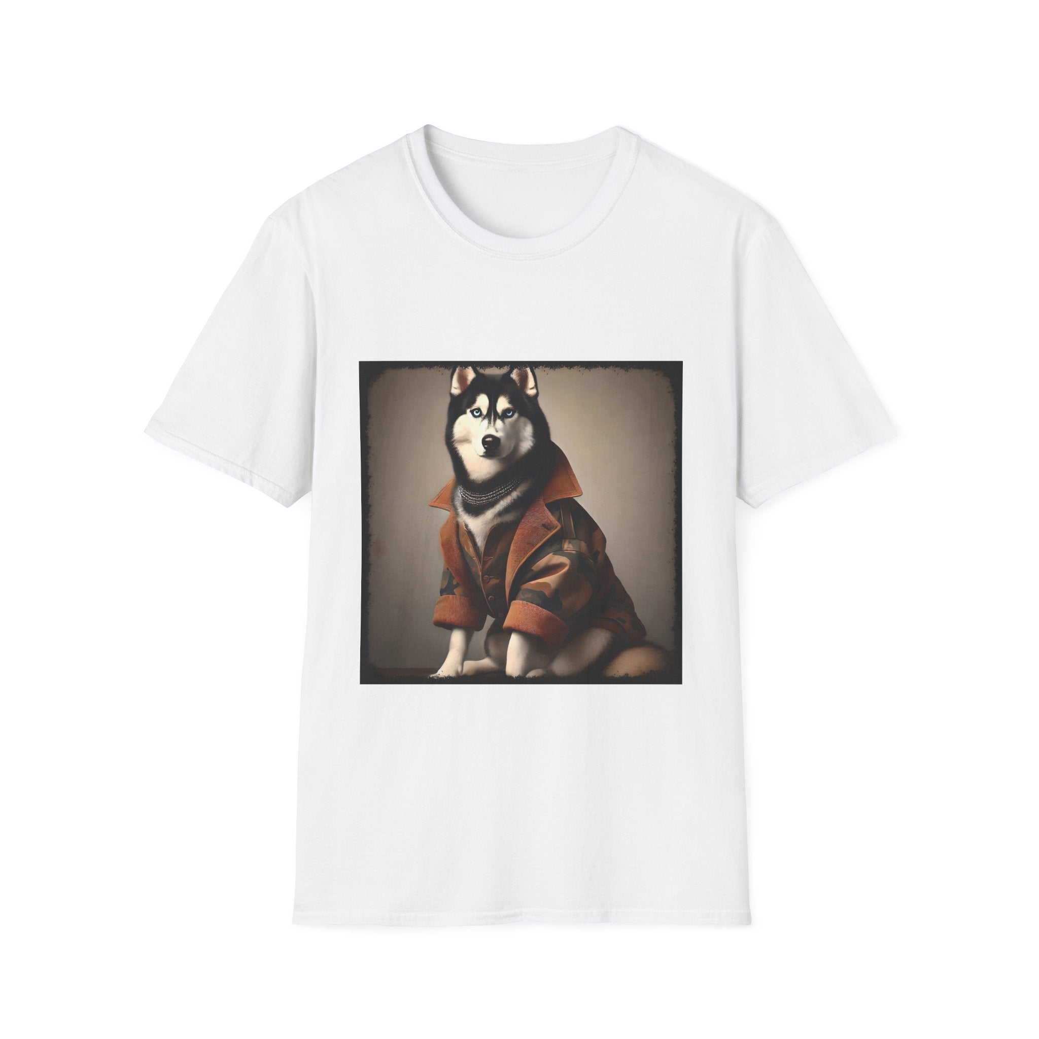 Siberian Husky Camo Cutie | Unisex Dog T-Shirt