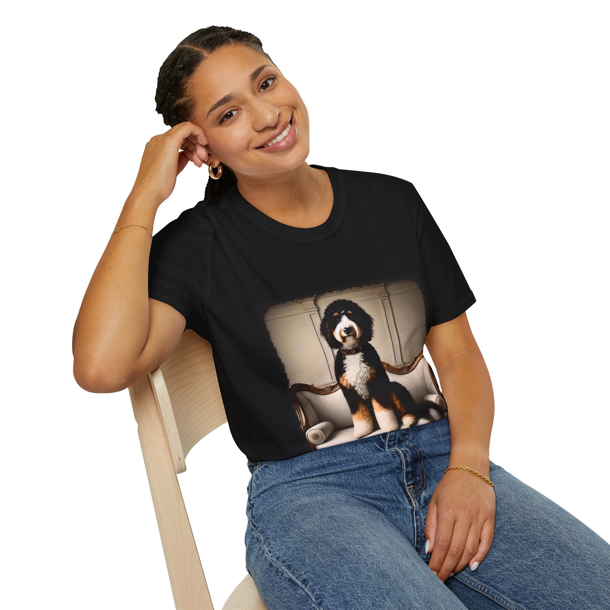 Bernedoodle Poised Posh | Unisex Dog T-Shirt