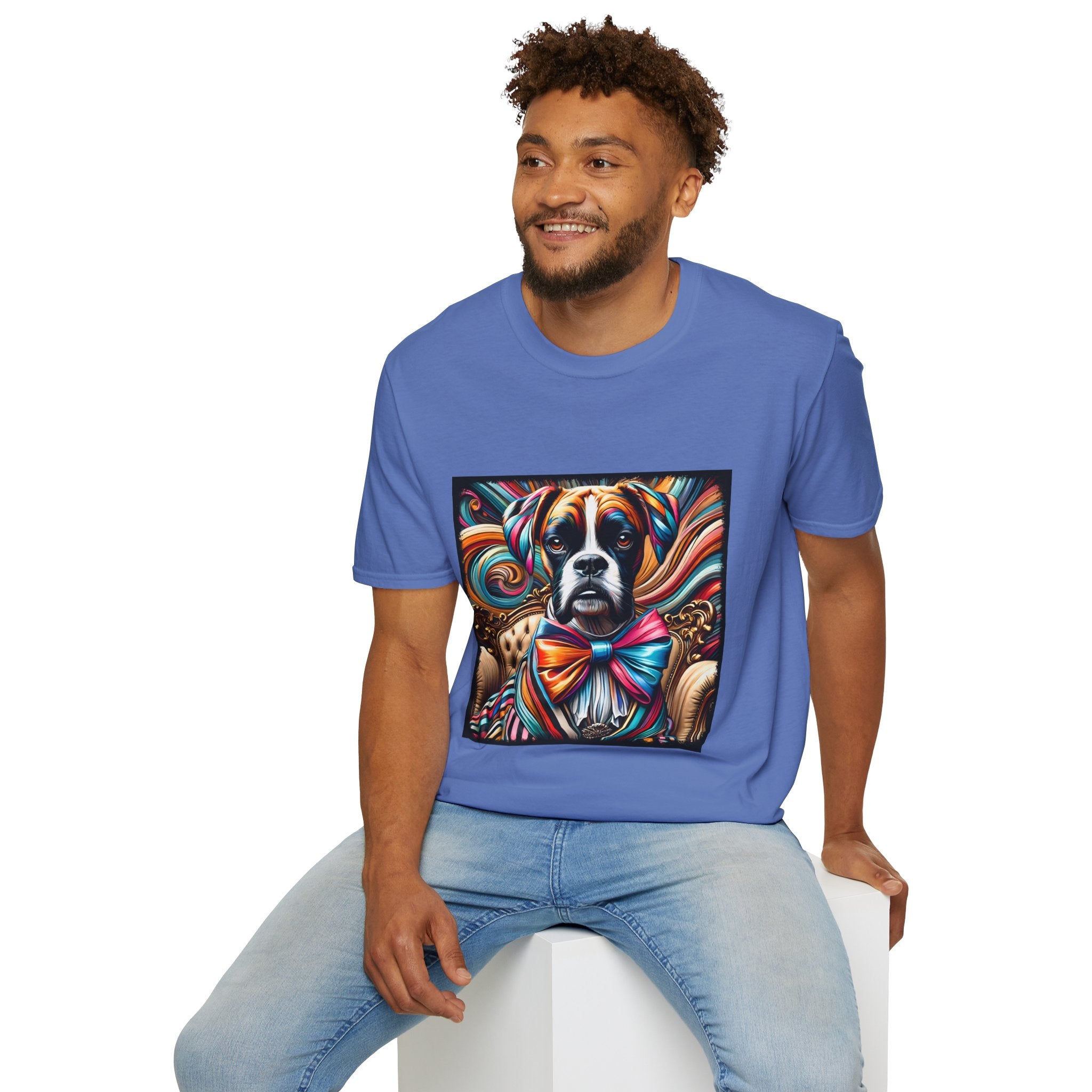 Boxer Bold Rocker | Unisex Dog T-Shirt